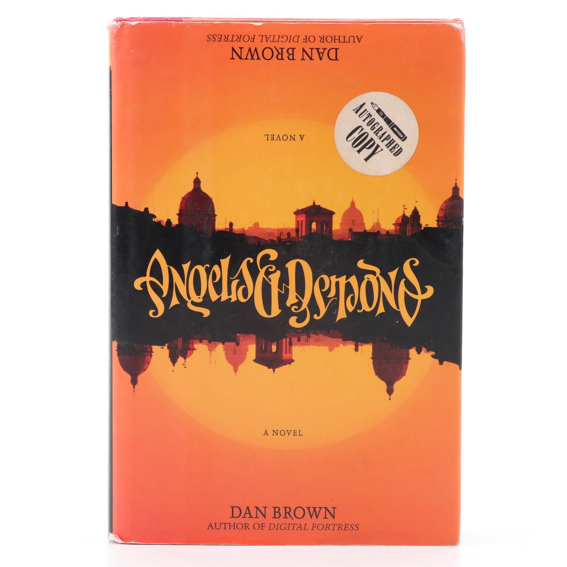 Signed First Edition "Angels and Demons" by Dan Brown, 2000