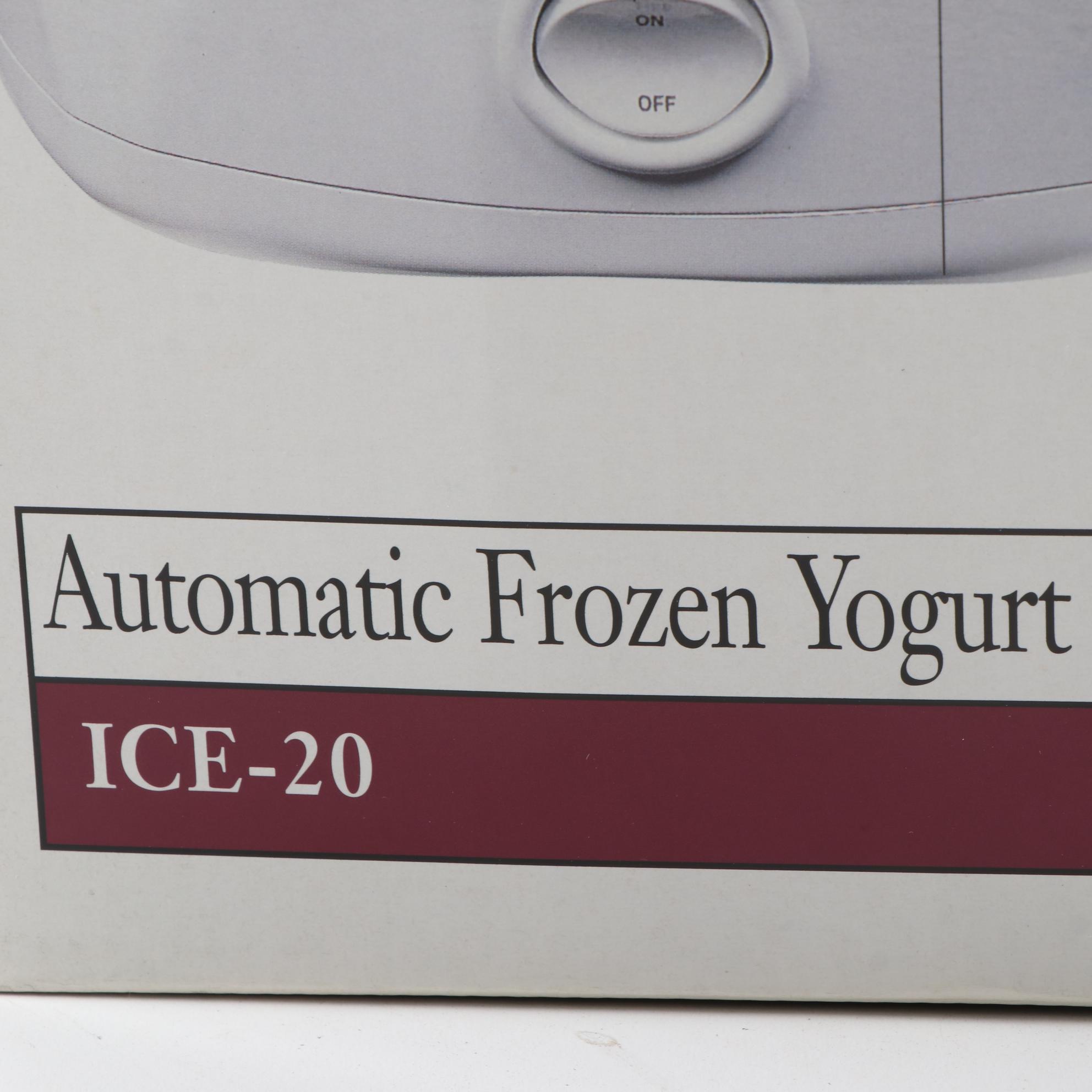 Cuisinart ICE-20 Frozen Yogurt, Ice Cream, and Sorbet Maker with Original Box