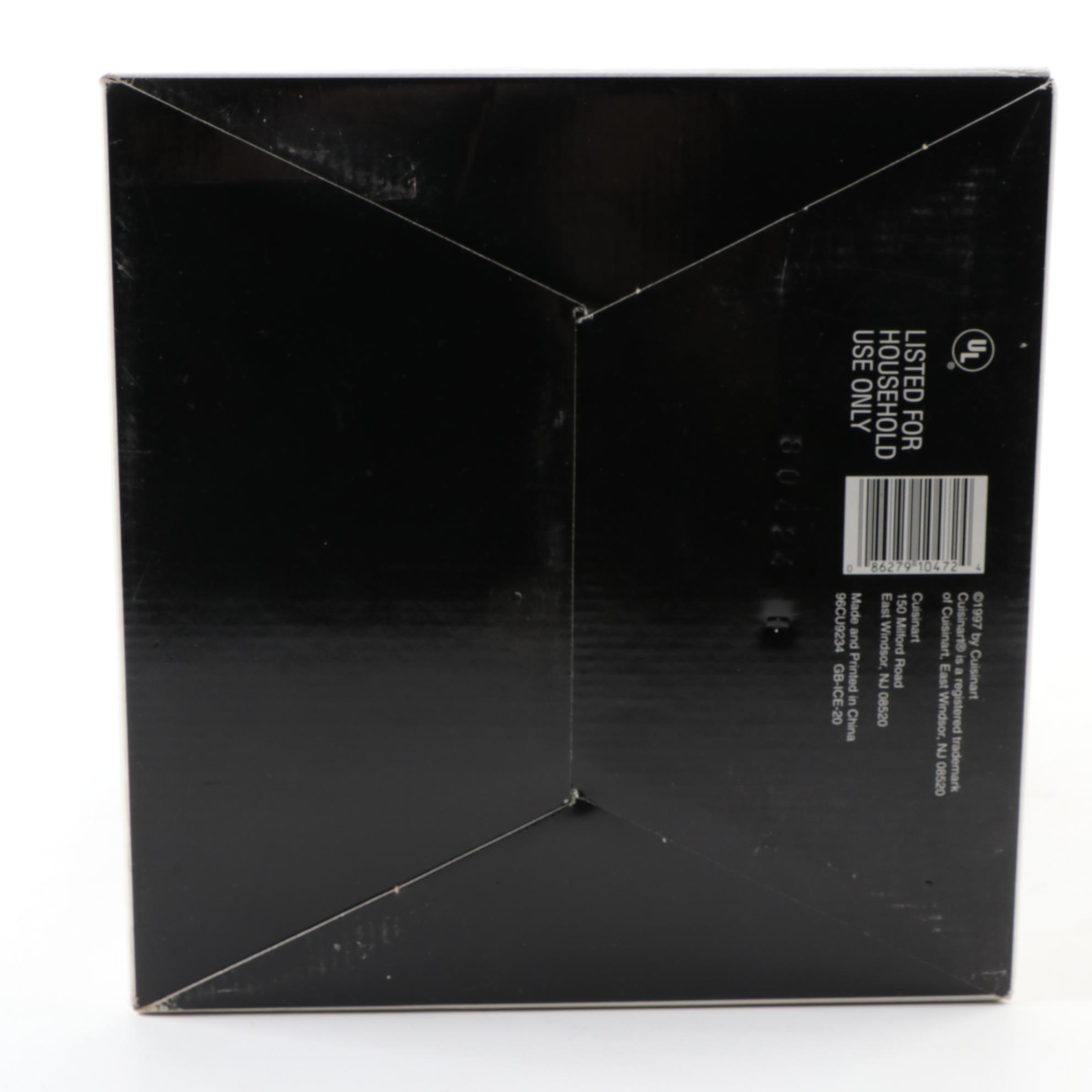 Cuisinart ICE-20 Frozen Yogurt, Ice Cream, and Sorbet Maker with Original Box