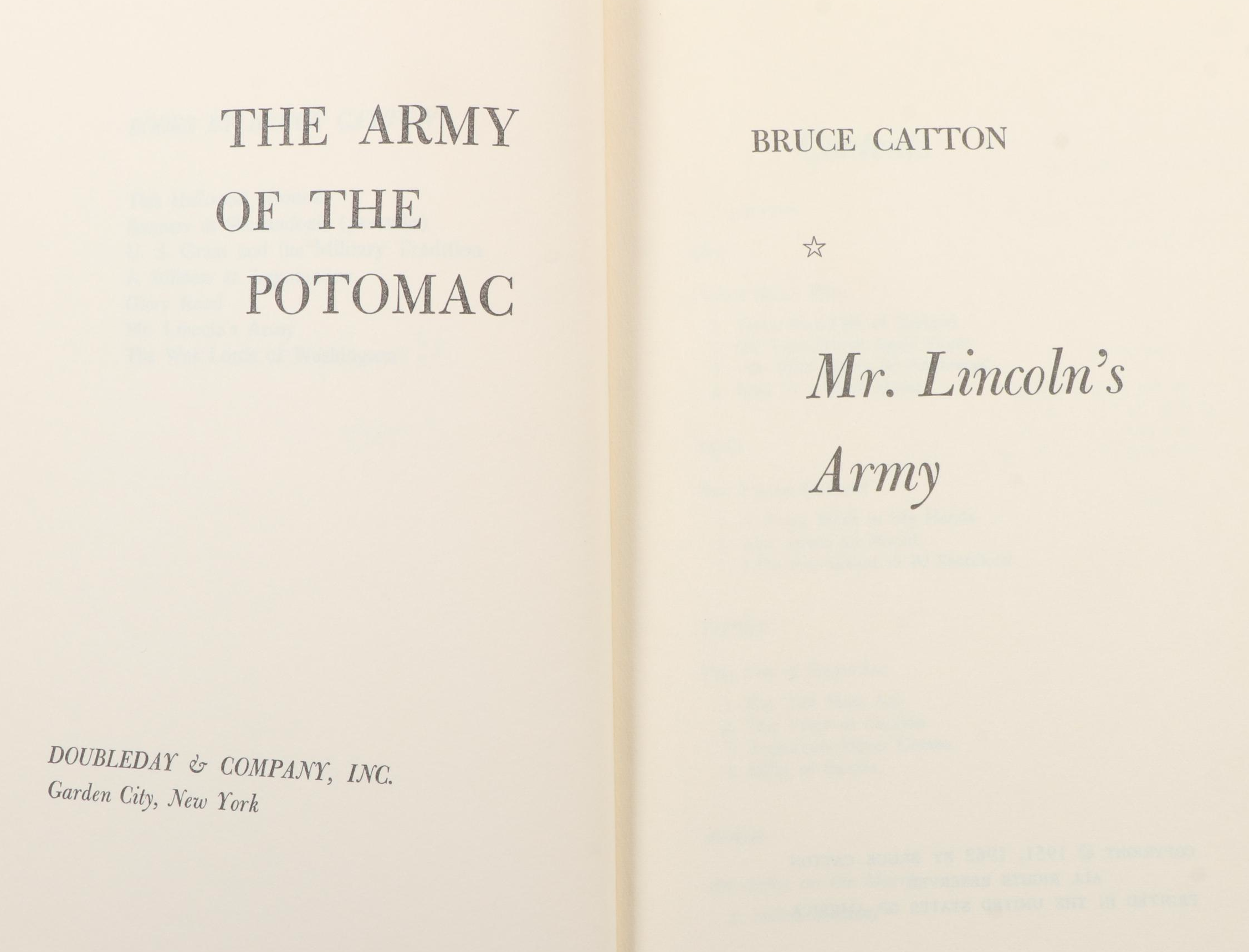 "The Army of the Potomac" Three-Volume Set by Bruce Catton