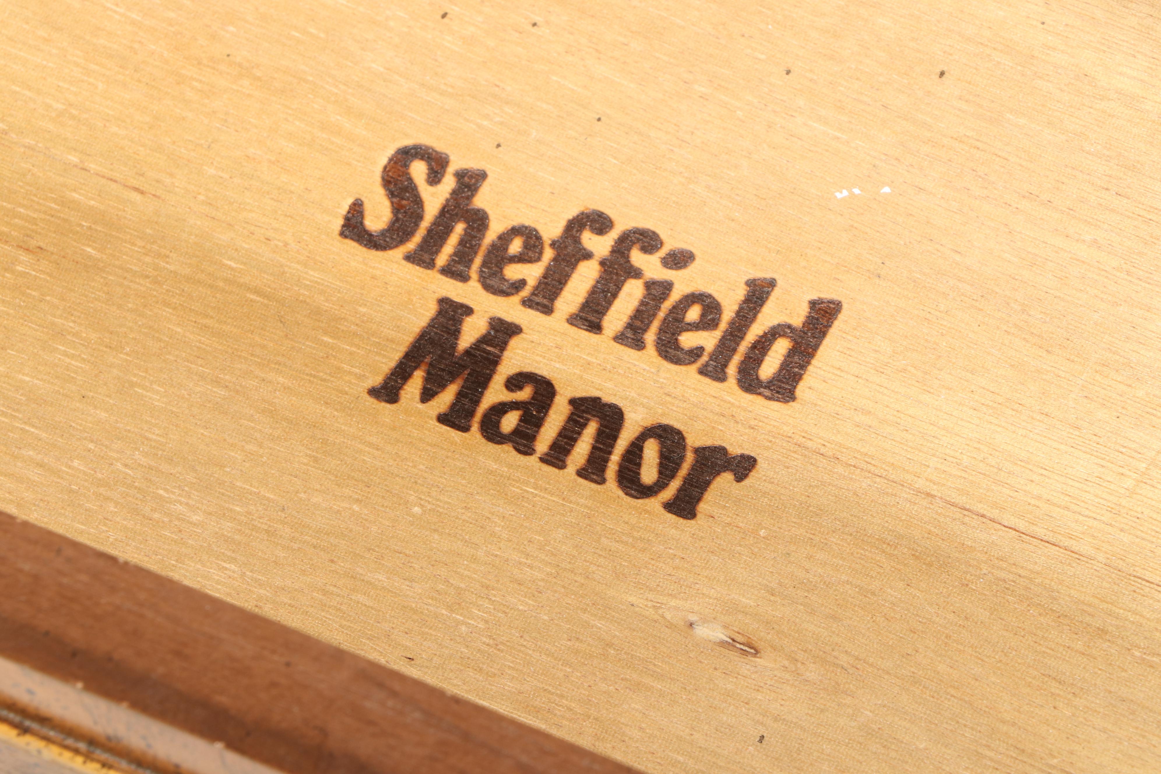 Dixie "Sheffield Manor" Queen Anne Style Secretary Desk, Late 20th Century