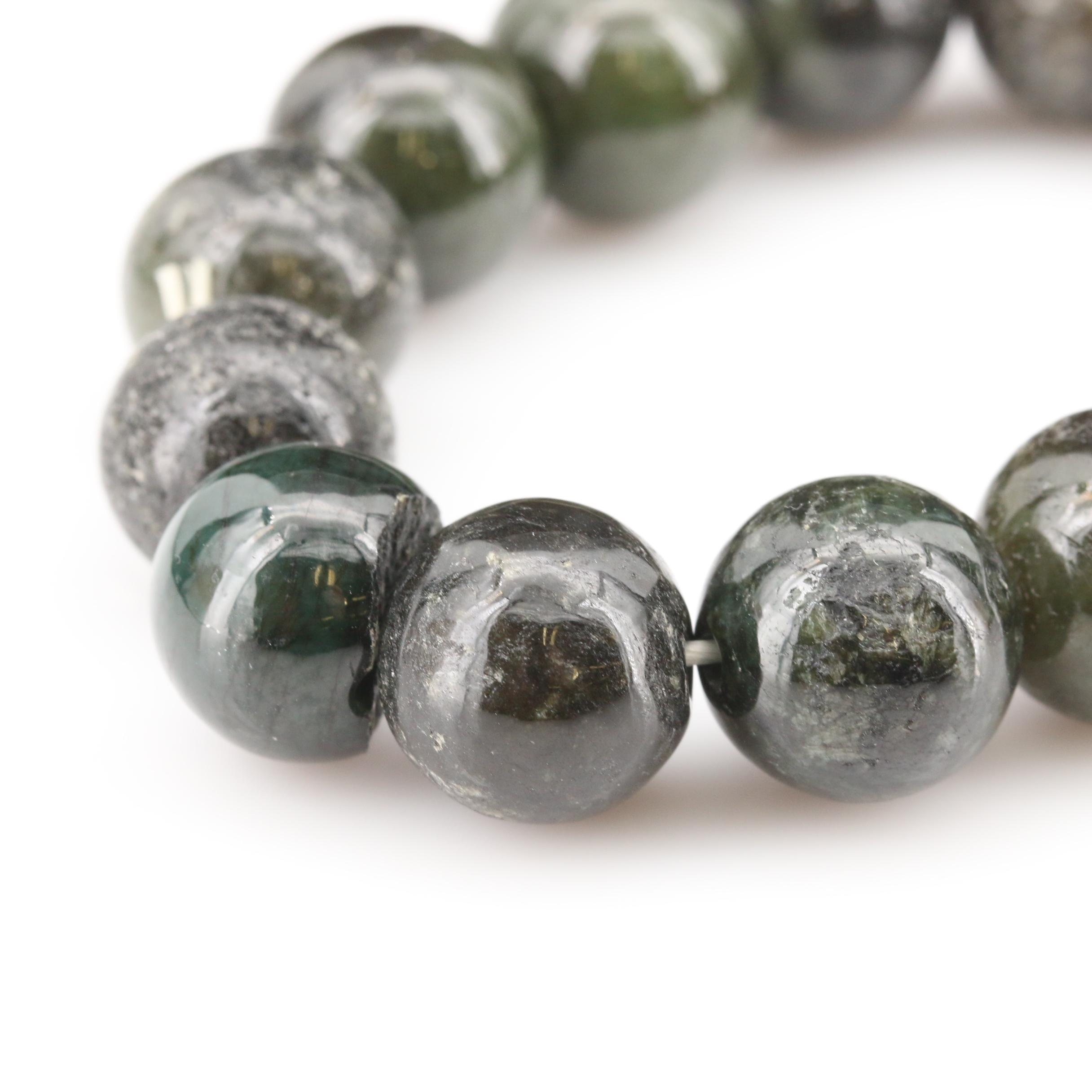 Expandable Jadeite Bead Bracelet