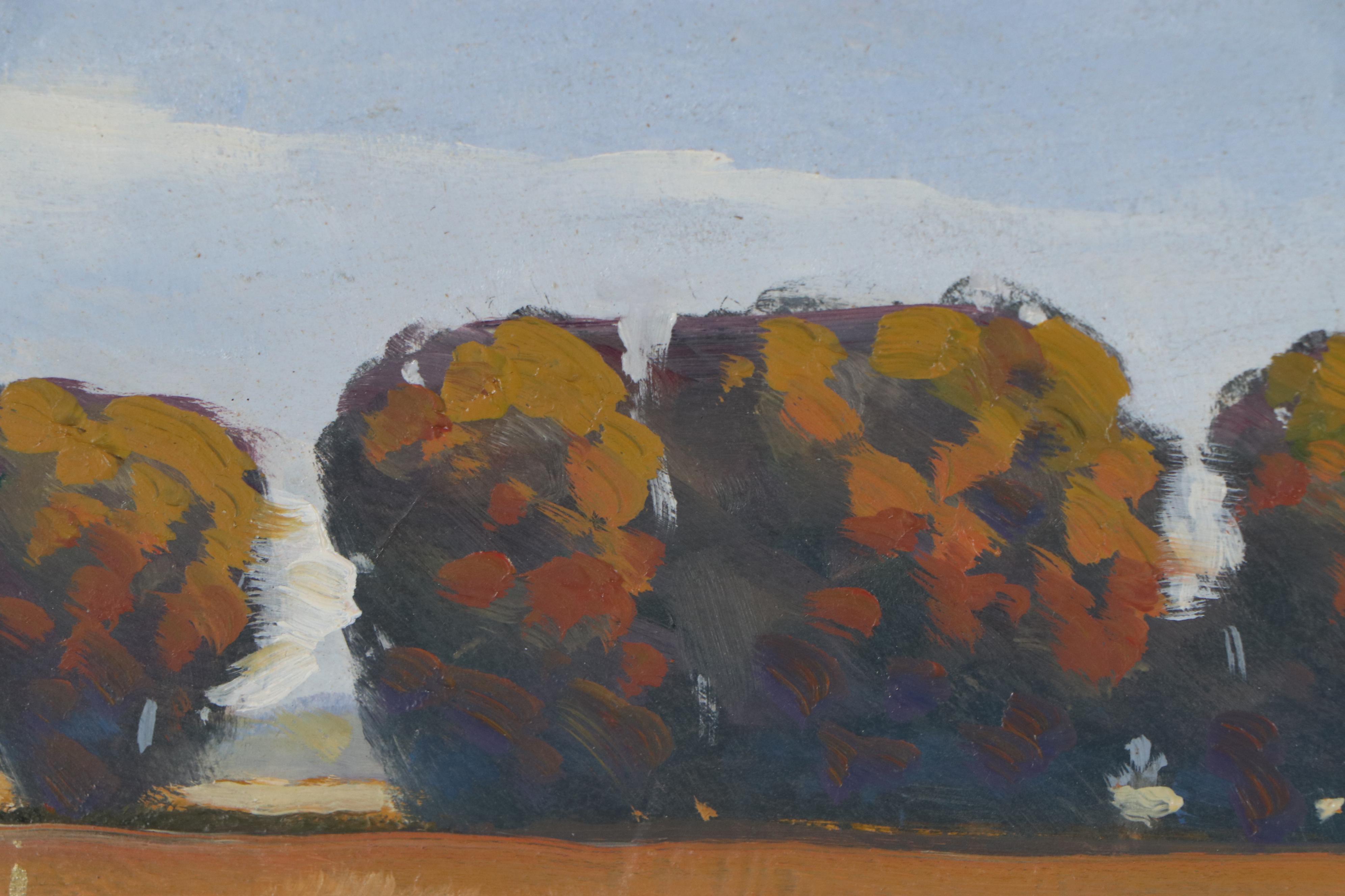 William Hawkins Landscape Oil Painting "A Fine Row," 2004