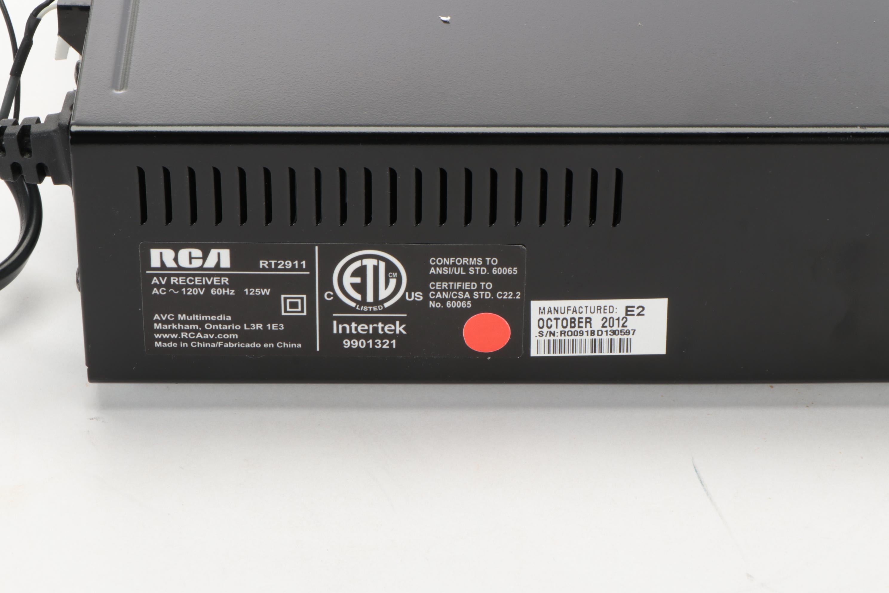RCA RT2911 1000-Watt Home Theater System