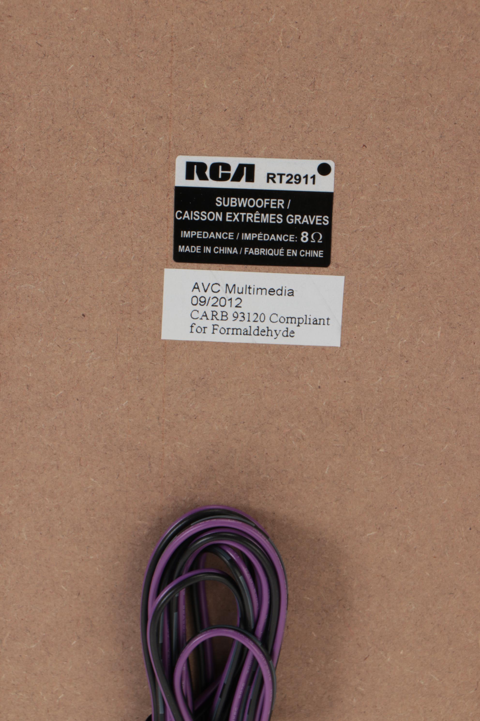 RCA RT2911 1000-Watt Home Theater System