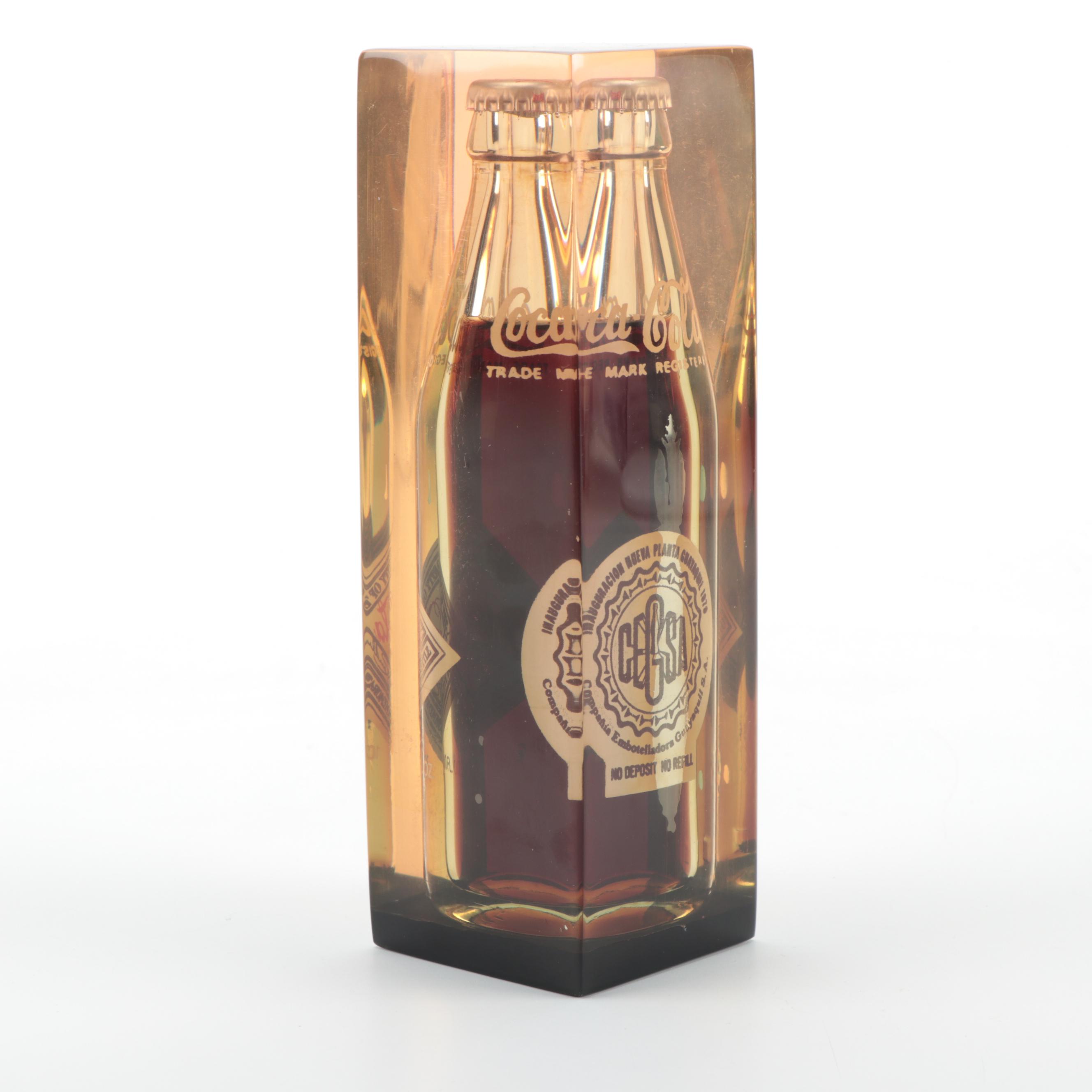 1979 Coca-Cola Commemorative Bottle Cast in Resin