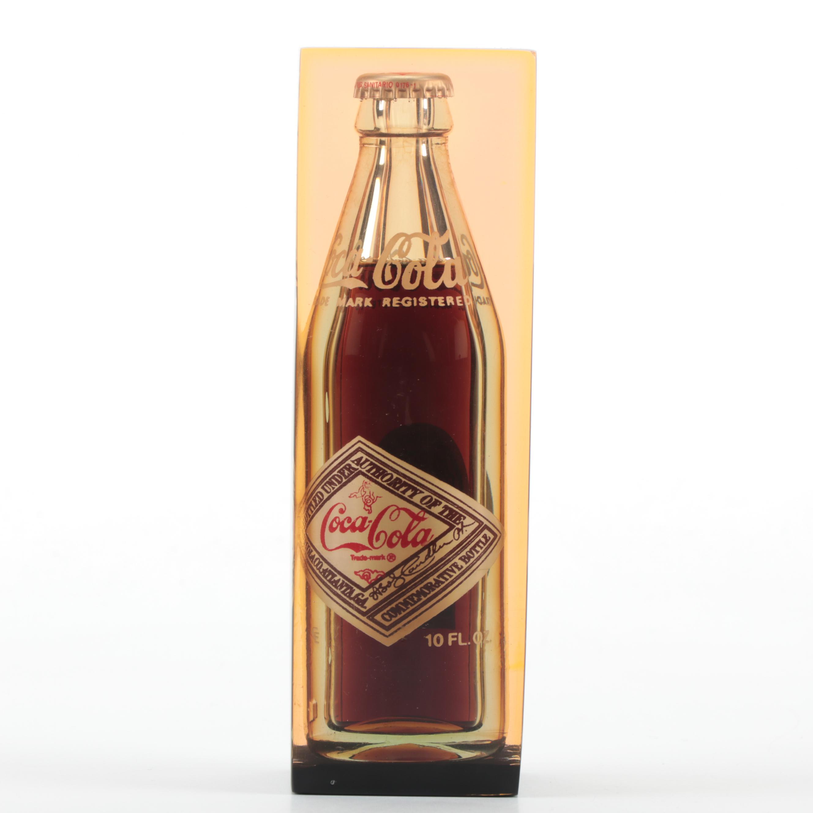 1979 Coca-Cola Commemorative Bottle Cast in Resin