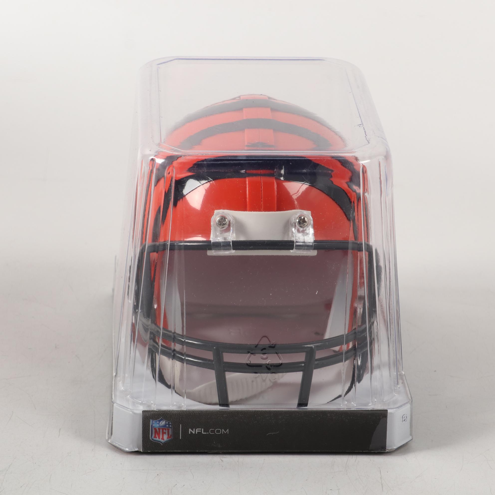 Tyler Eifert Signed Mini Helmet and Football with Mike Maydak Print