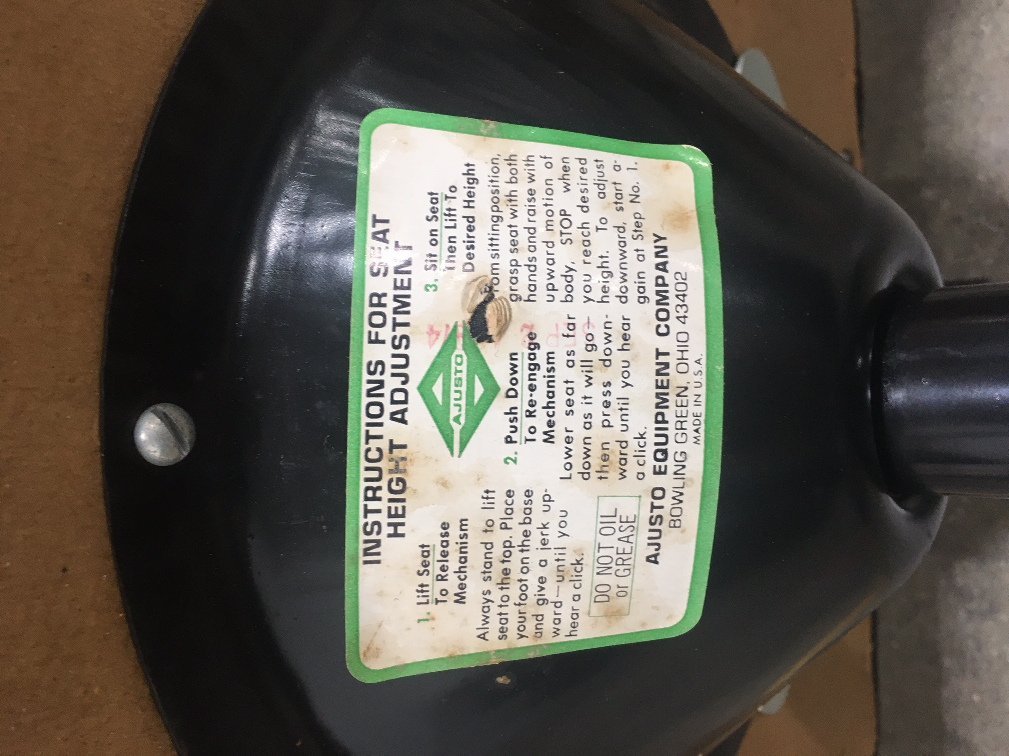 Ajusto Equipment Co. Office Chair, Mid-20th Century