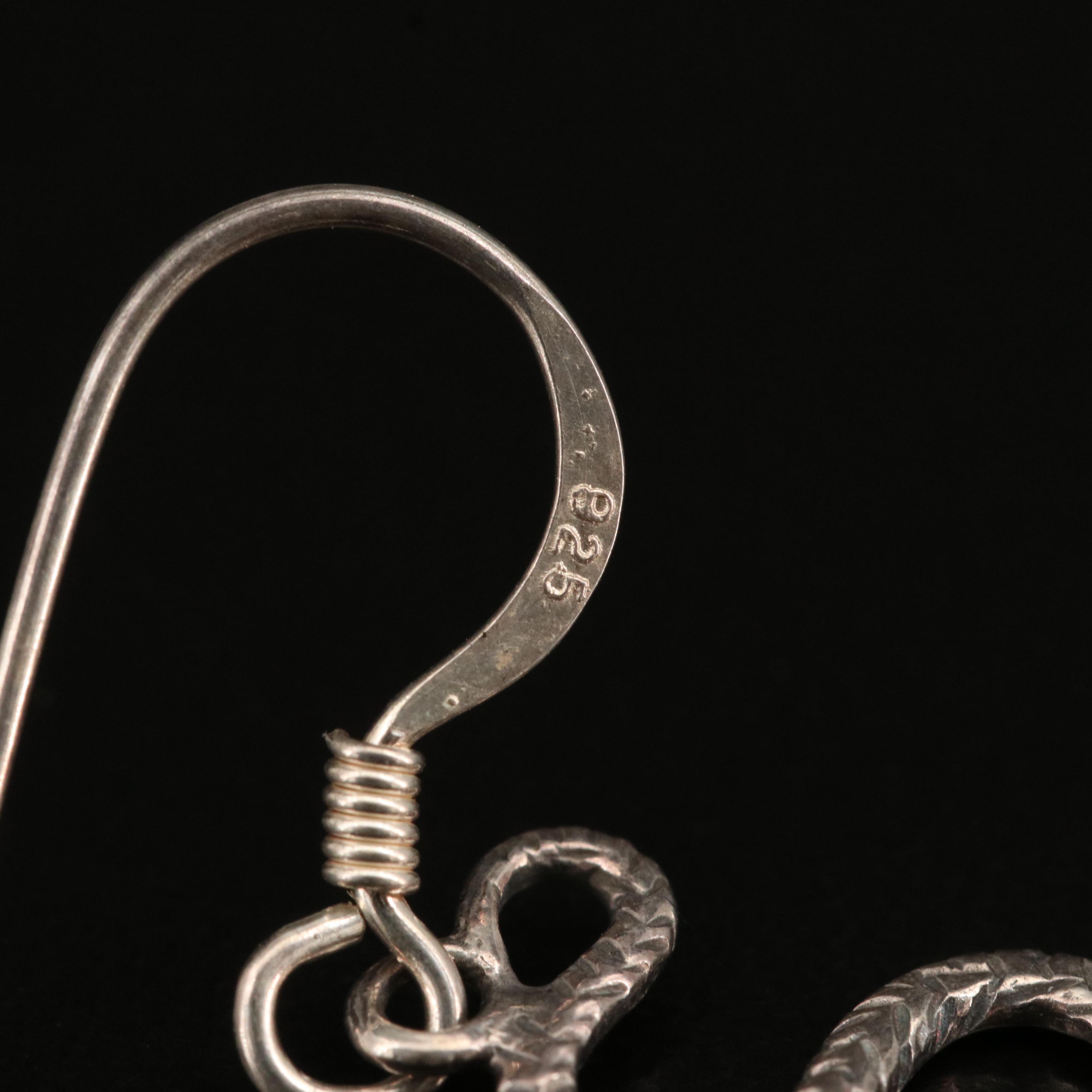 Sterling Earrings Including Turquoise, 800 Silver and Snakes