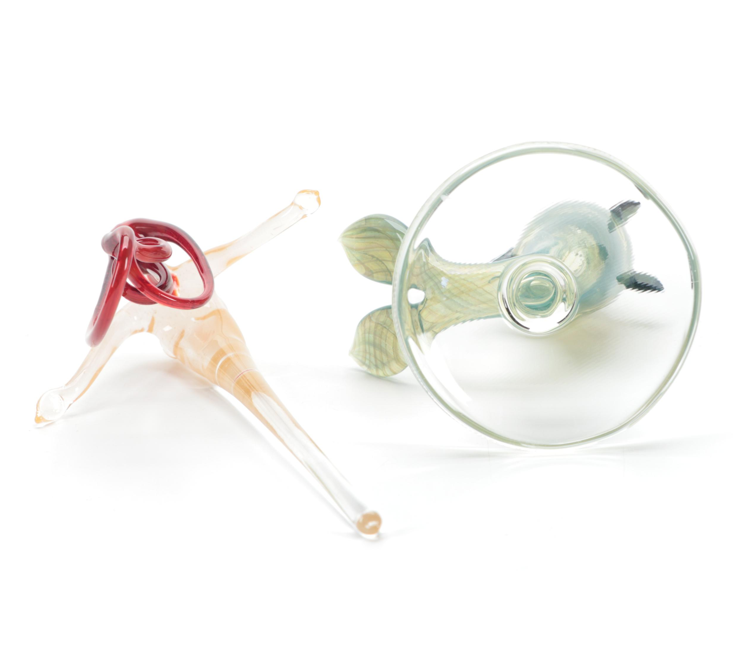 Milon Townsend Art Glass Mermaid Perfume Bottle, 2000