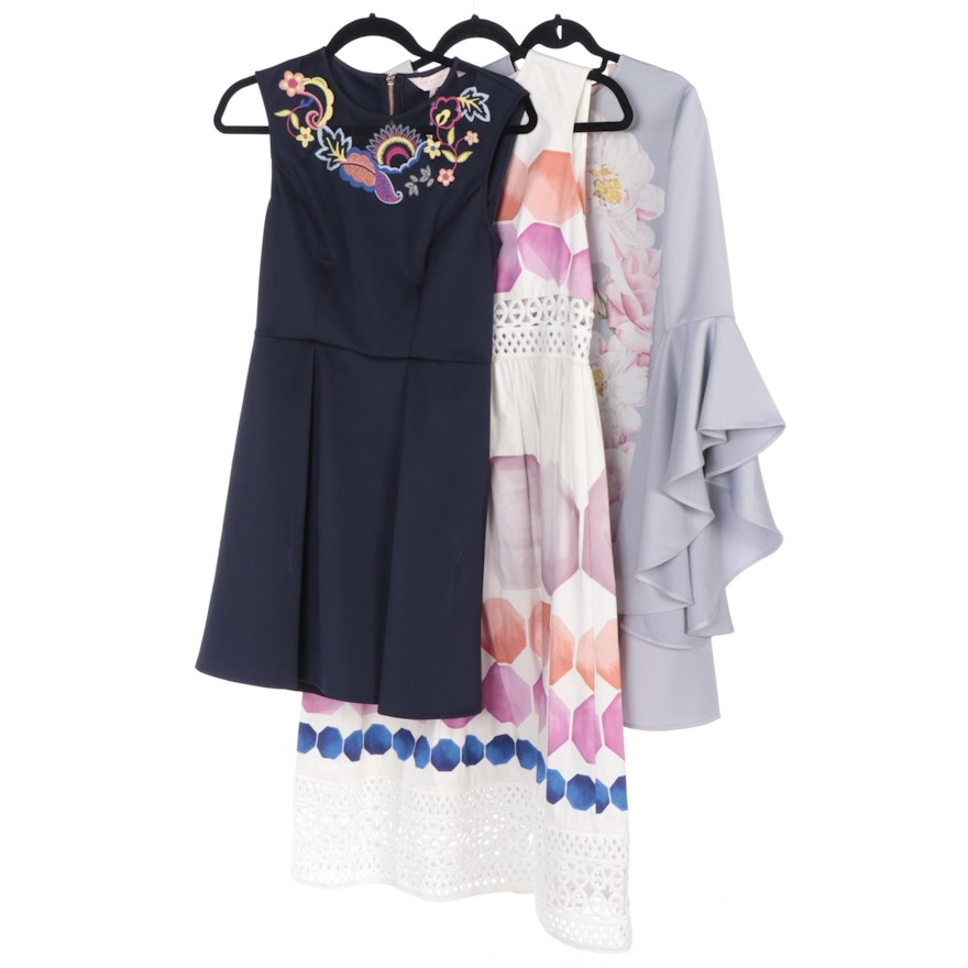 Ted Baker Sayda Shift, Lavensa Embroidered and Serinah Lace Inset Dresses