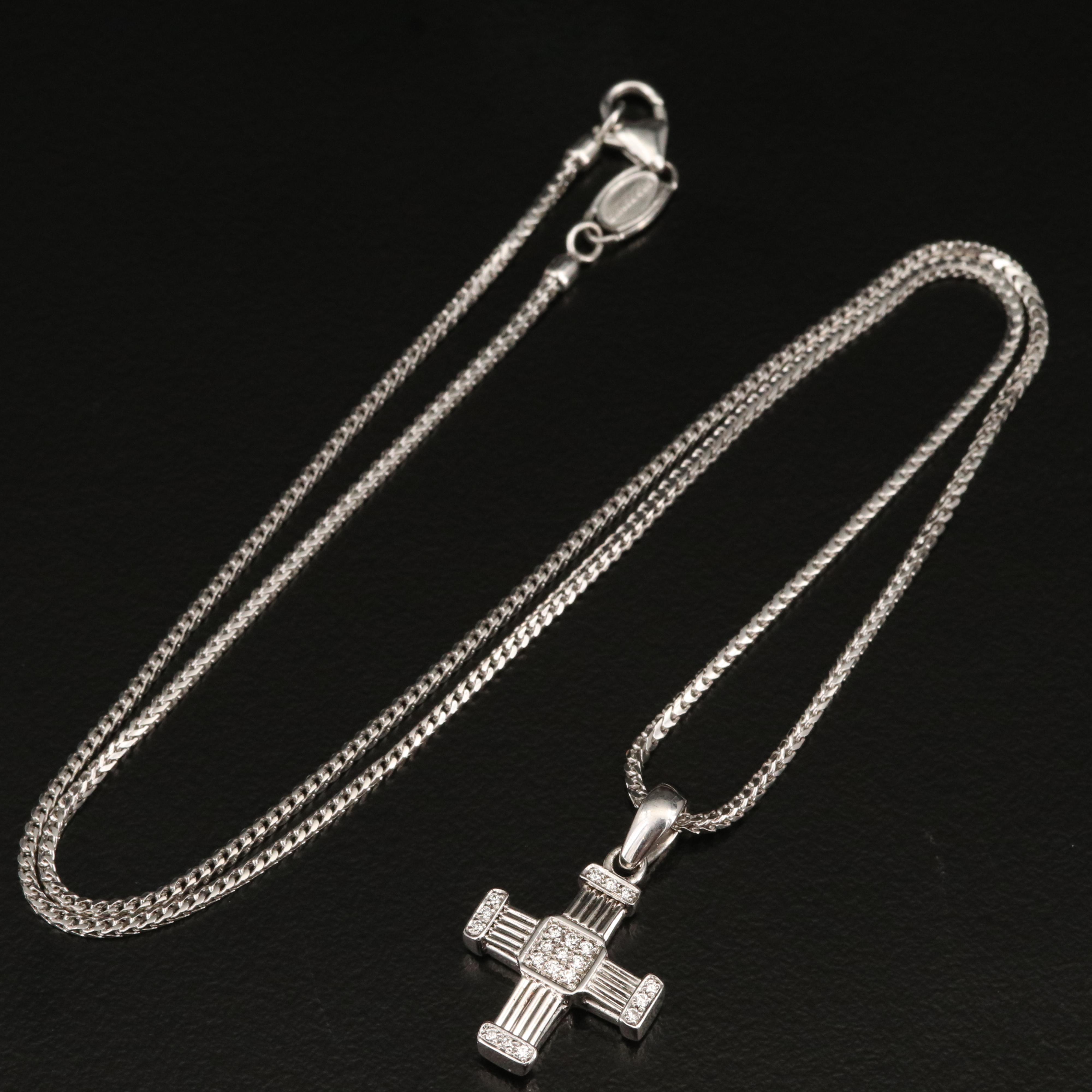 Di Modolo 18K Diamond Cross Pendant Necklace
