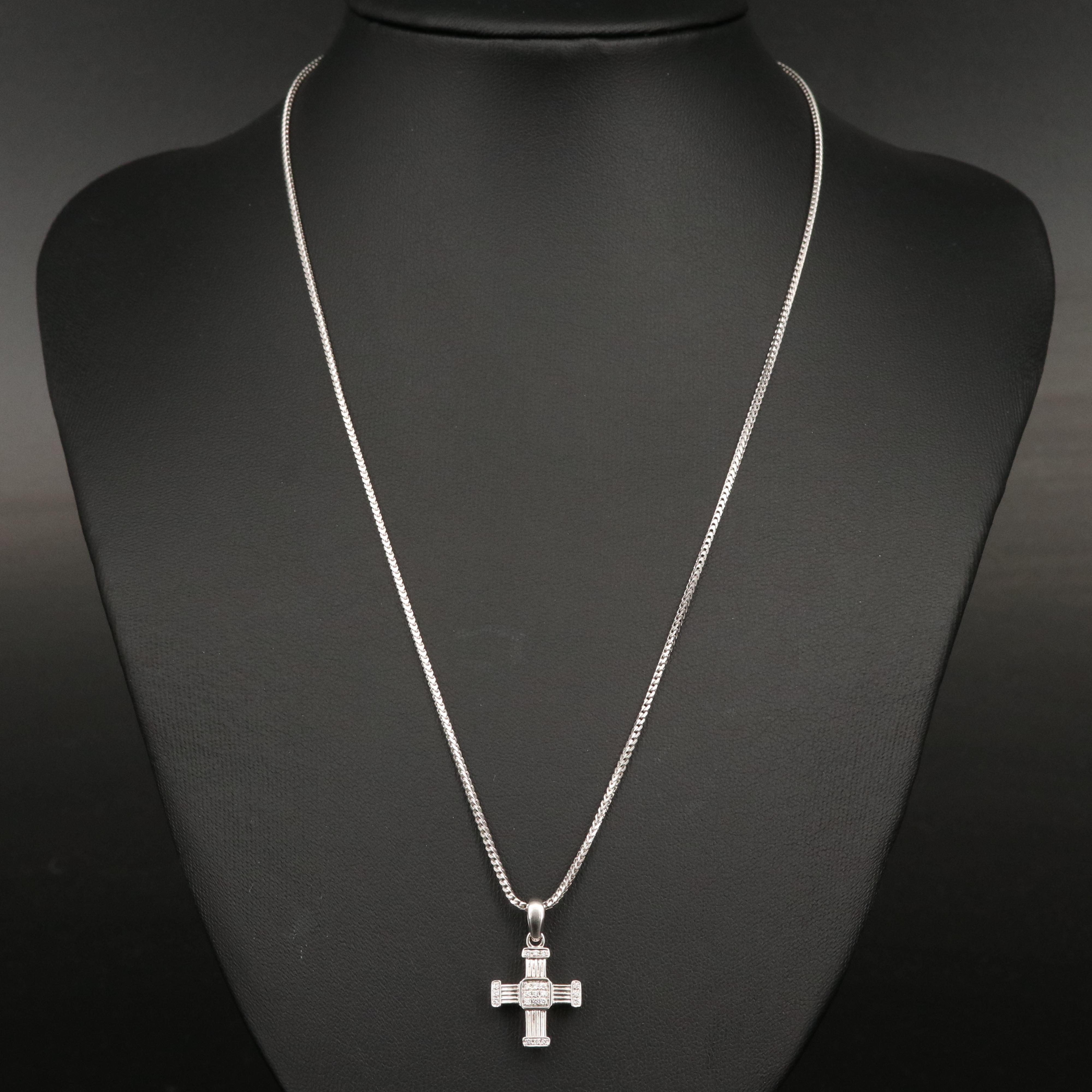Di Modolo 18K Diamond Cross Pendant Necklace
