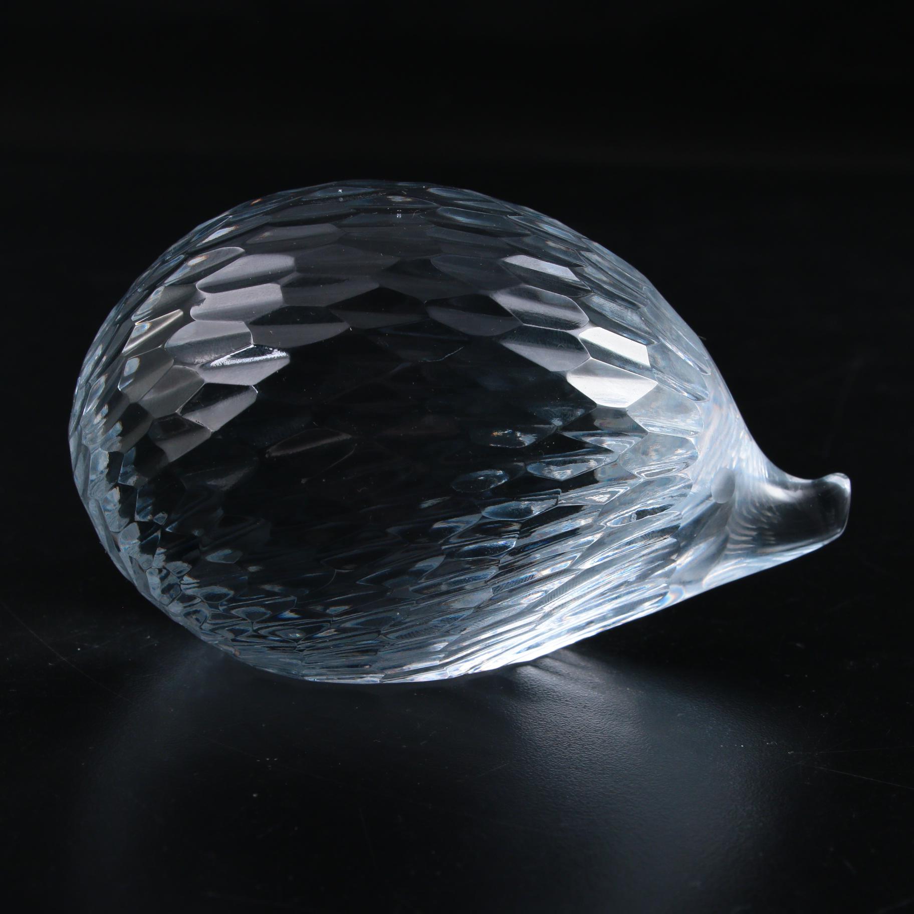 Miloslav Janku Art Glass Hedgehog , Mid to Late 20th Century