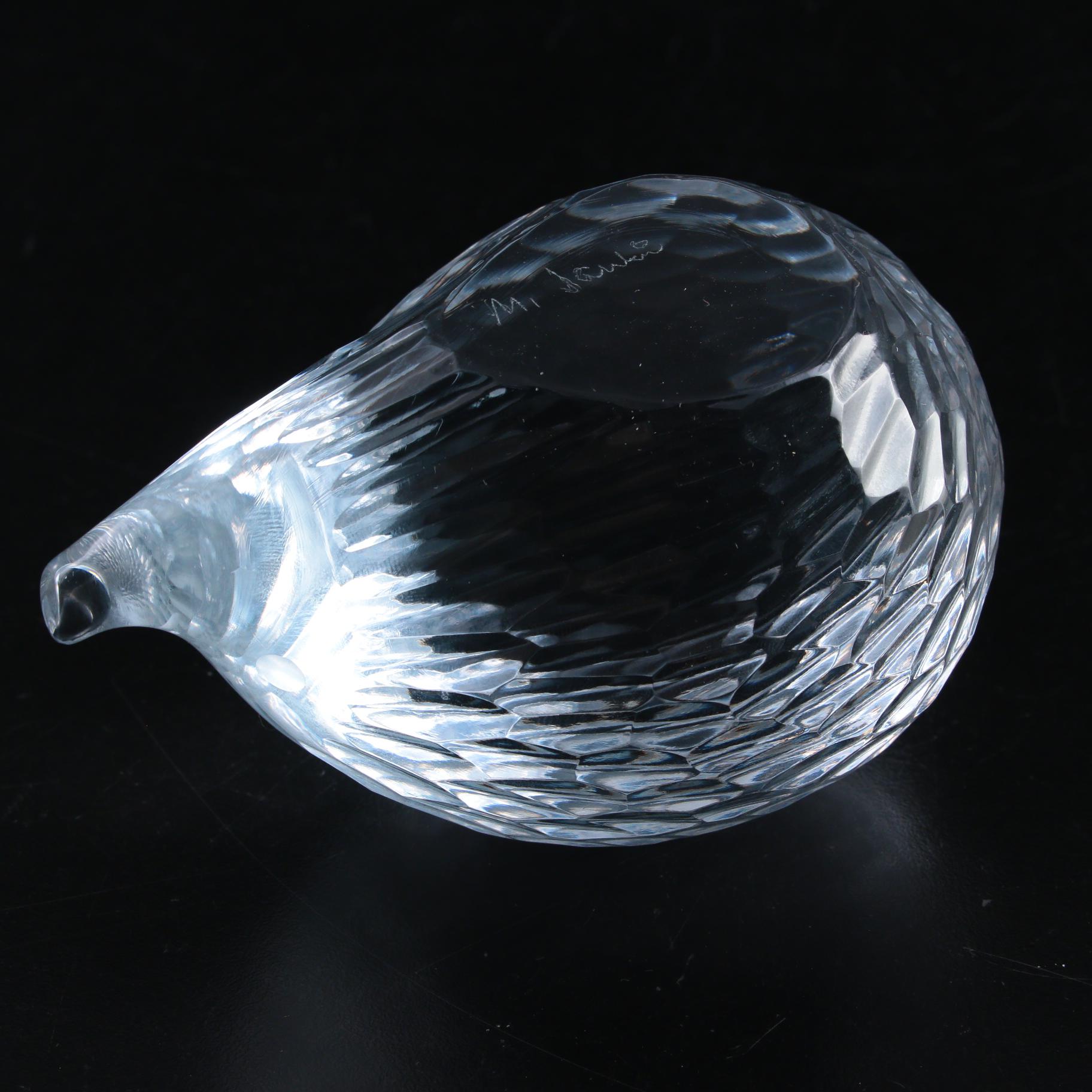 Miloslav Janku Art Glass Hedgehog , Mid to Late 20th Century