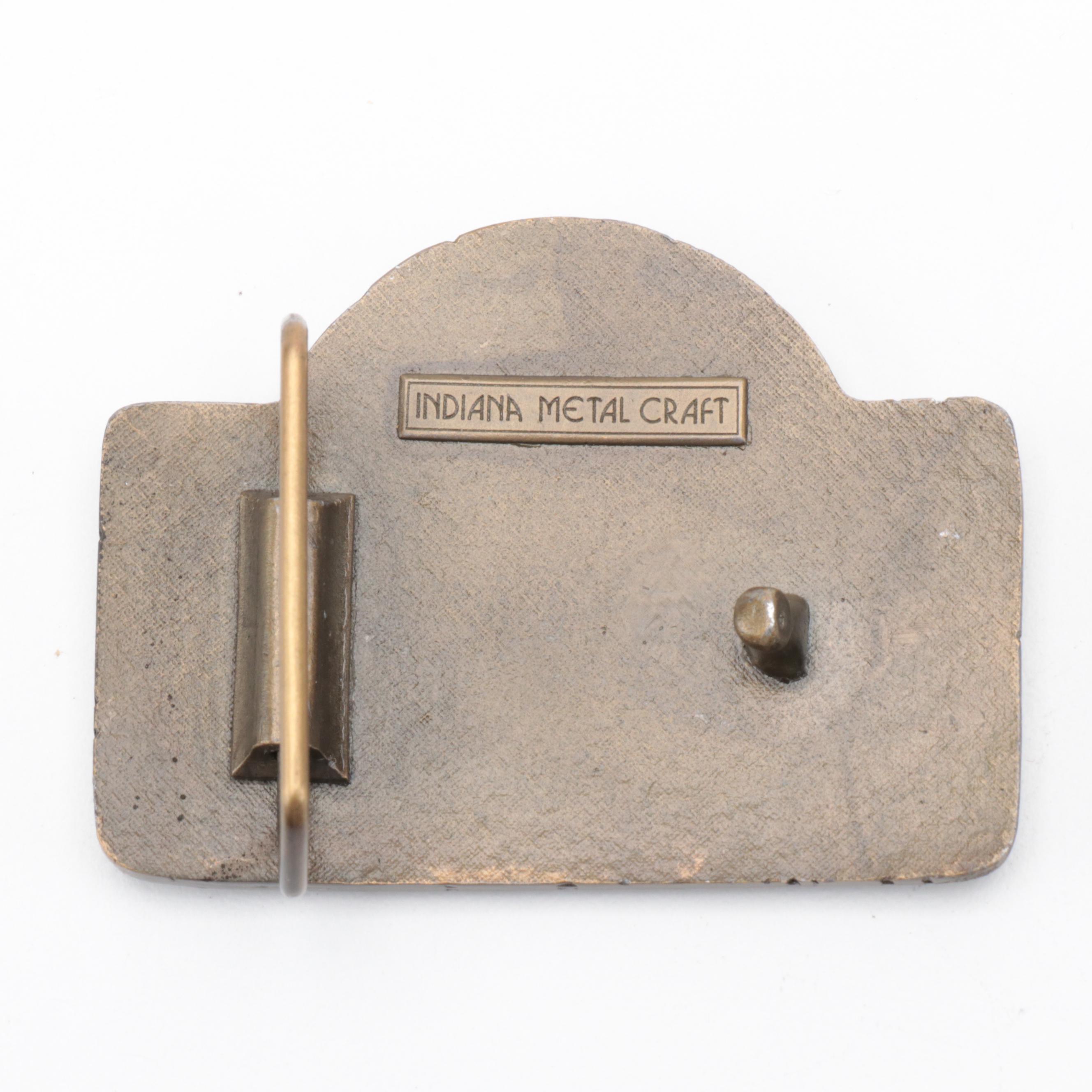 Corn Craftsman, Benchmark Bourbon and Levi Garrett Metal Belt Buckles