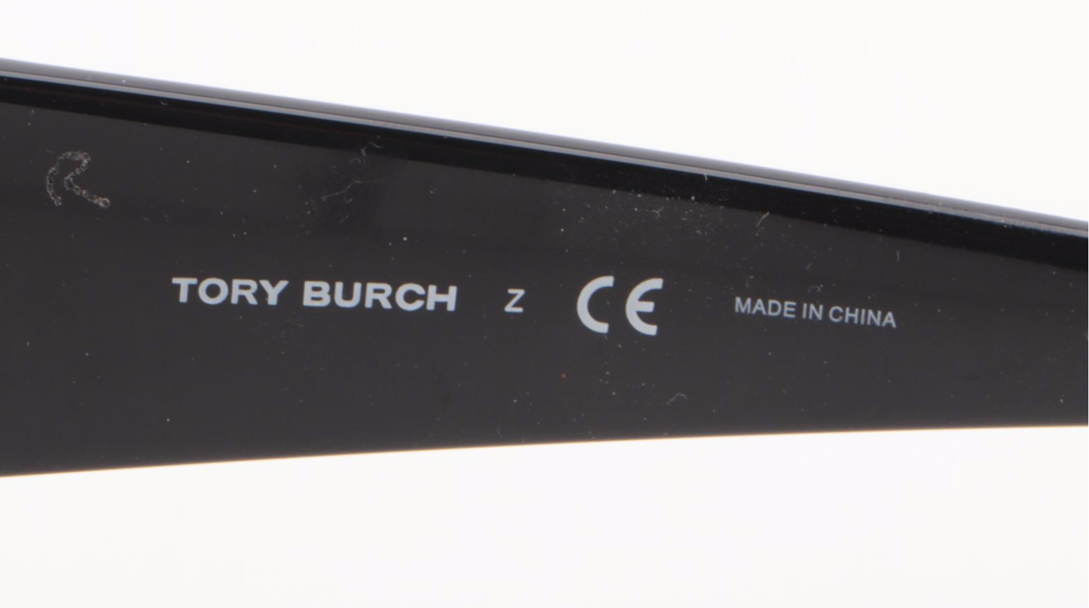 Tory Burch TY9006Q Black Square Sunglasses with Faux Tortoise Case