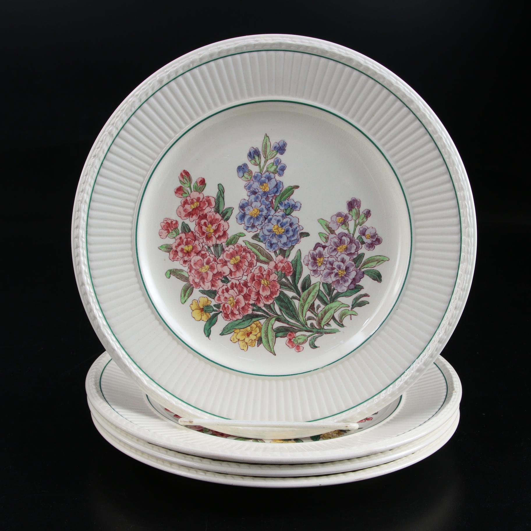 Wedgwood "Belmar" Dinner Plates and "Garden Club" Salad Plates