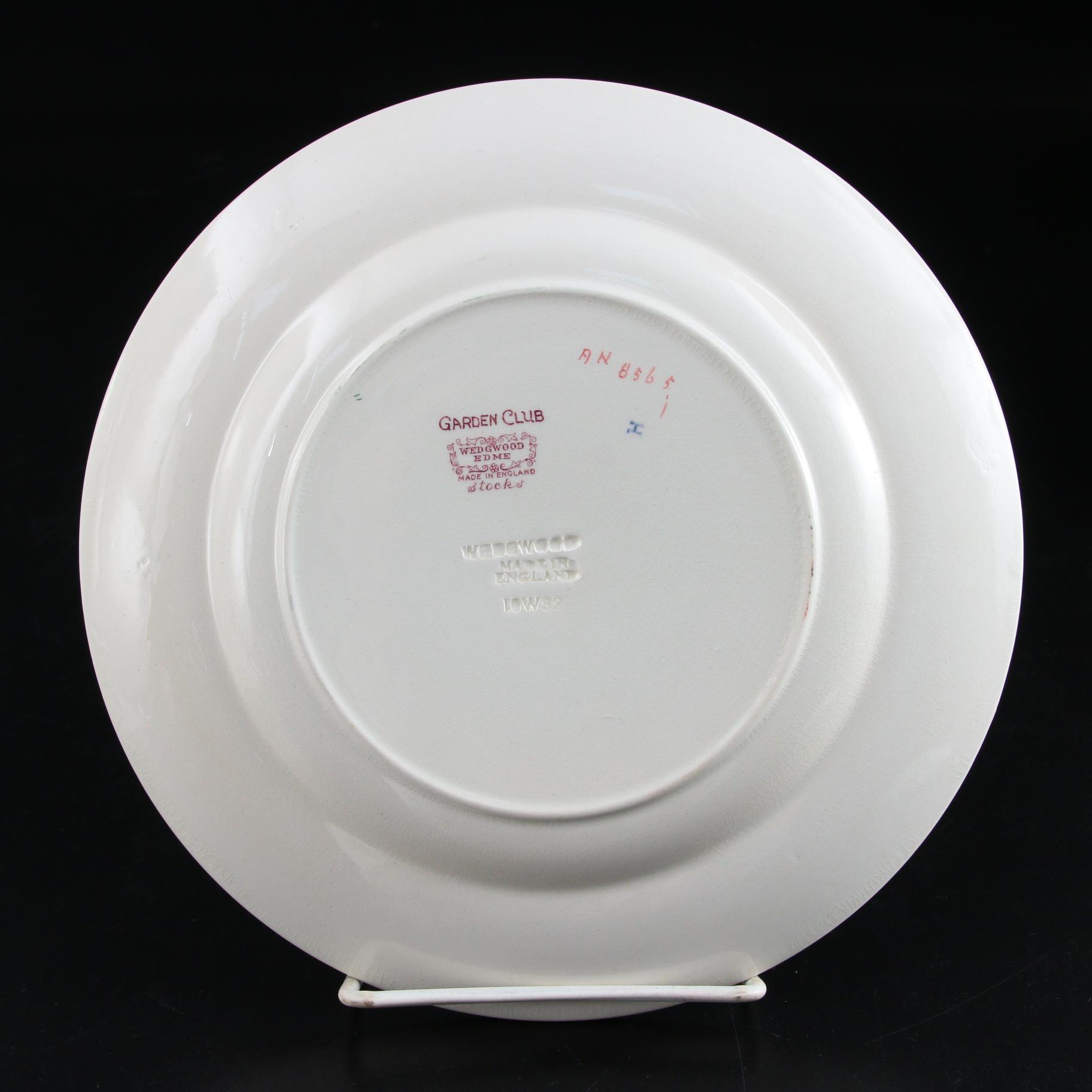 Wedgwood "Belmar" Dinner Plates and "Garden Club" Salad Plates
