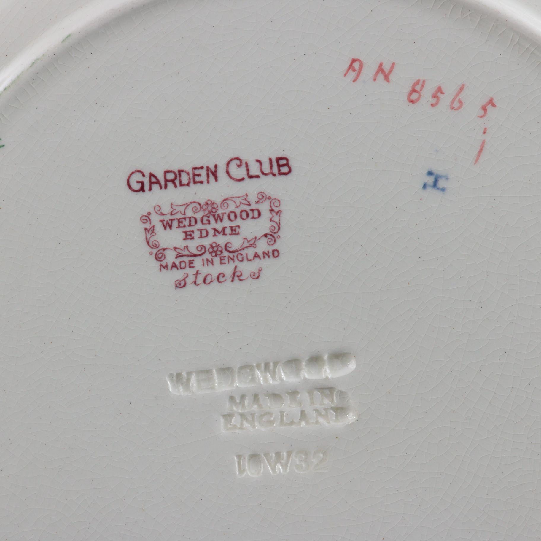 Wedgwood "Belmar" Dinner Plates and "Garden Club" Salad Plates