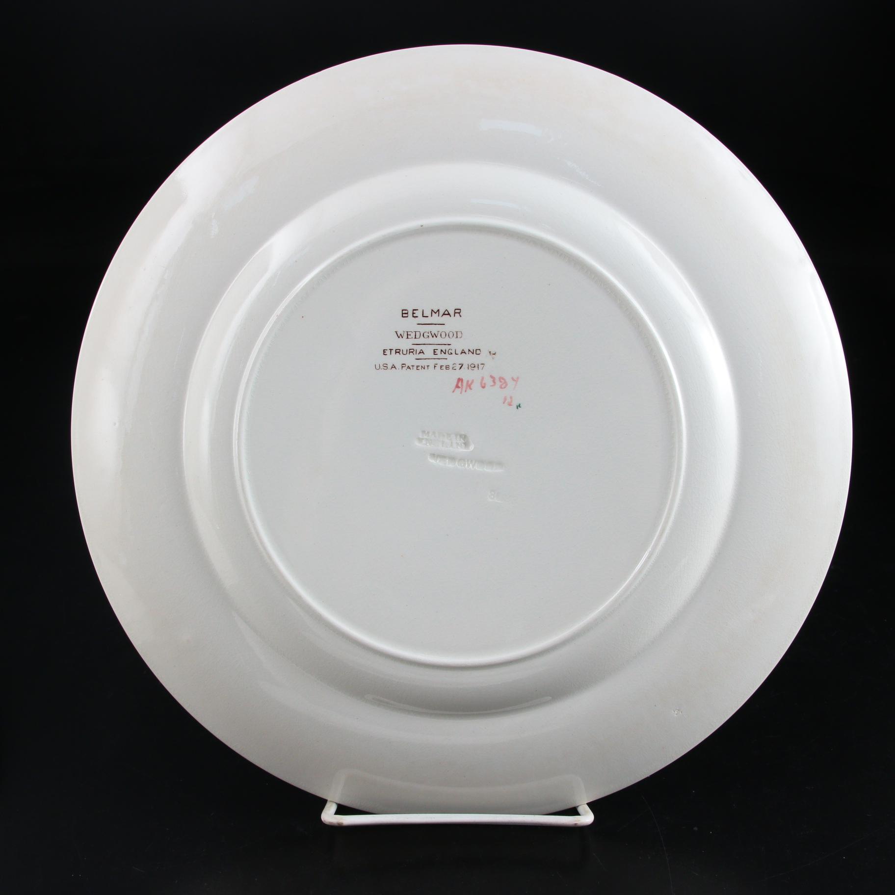 Wedgwood "Belmar" Dinner Plates and "Garden Club" Salad Plates