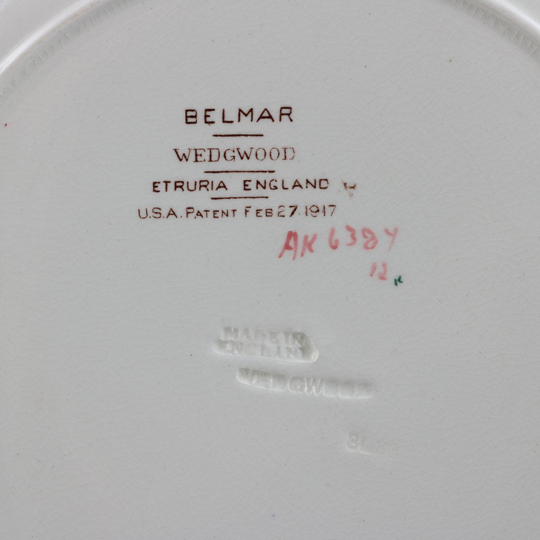 Wedgwood "Belmar" Dinner Plates and "Garden Club" Salad Plates