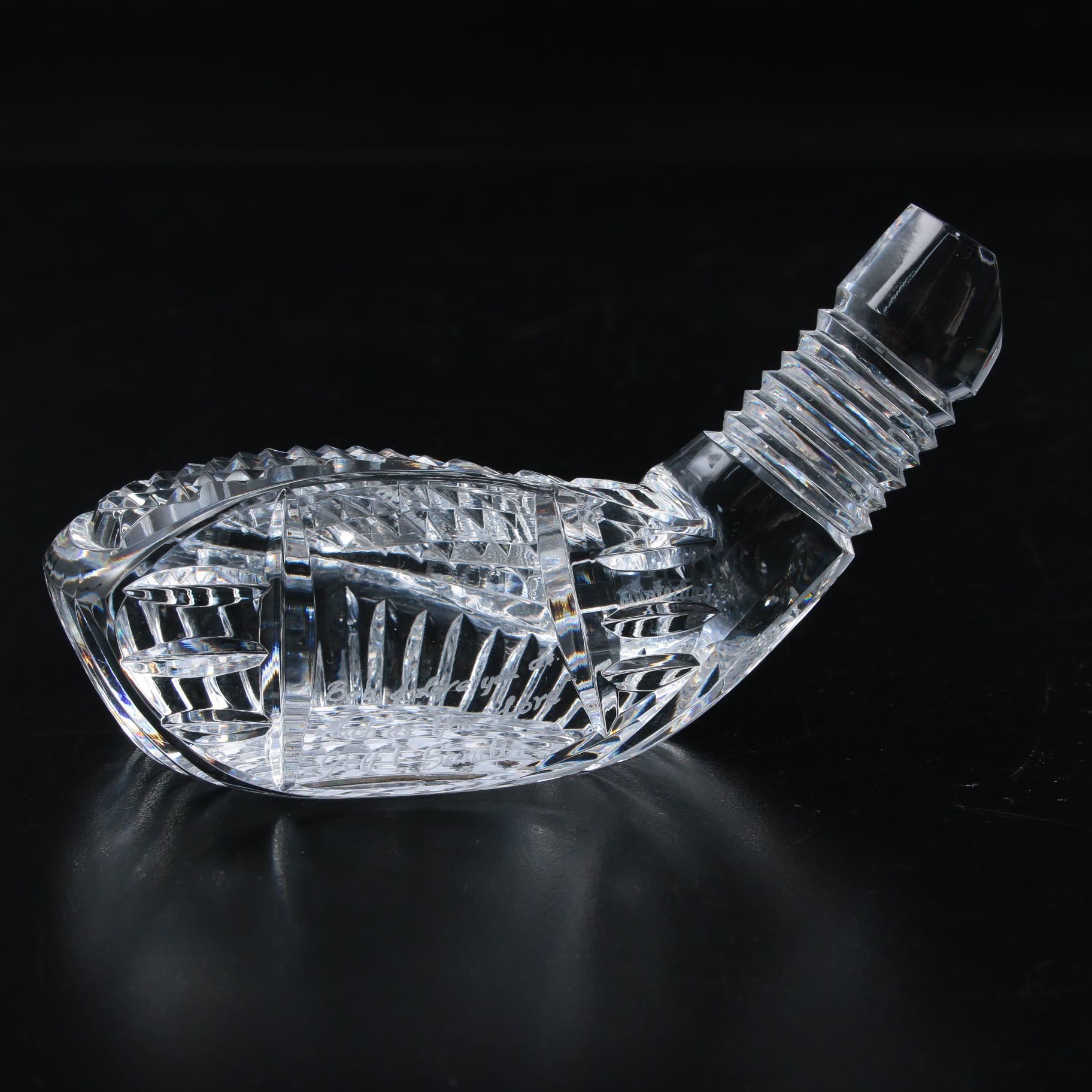 Waterford Crystal "Golf Club Head" Paperweight