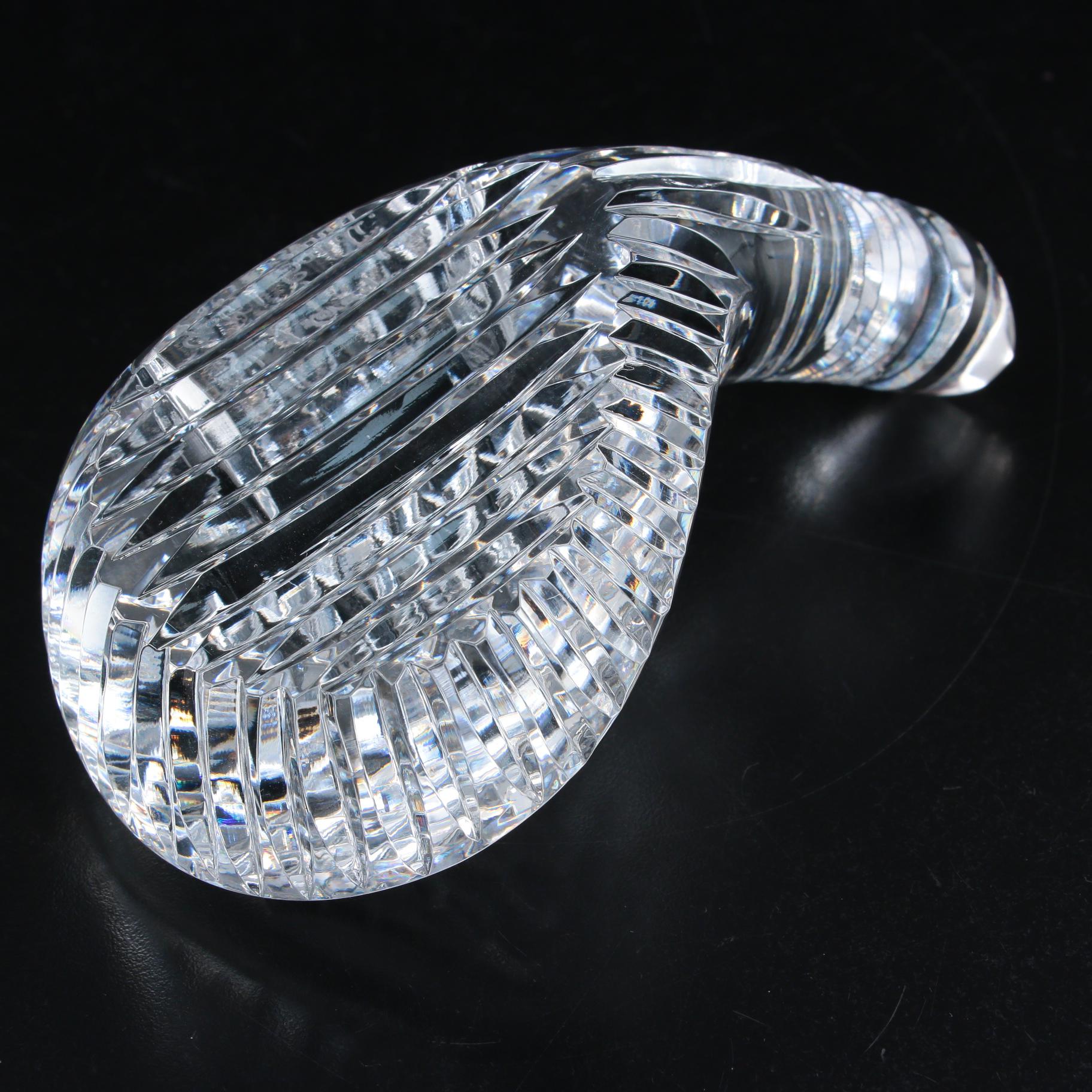 Waterford Crystal "Golf Club Head" Paperweight