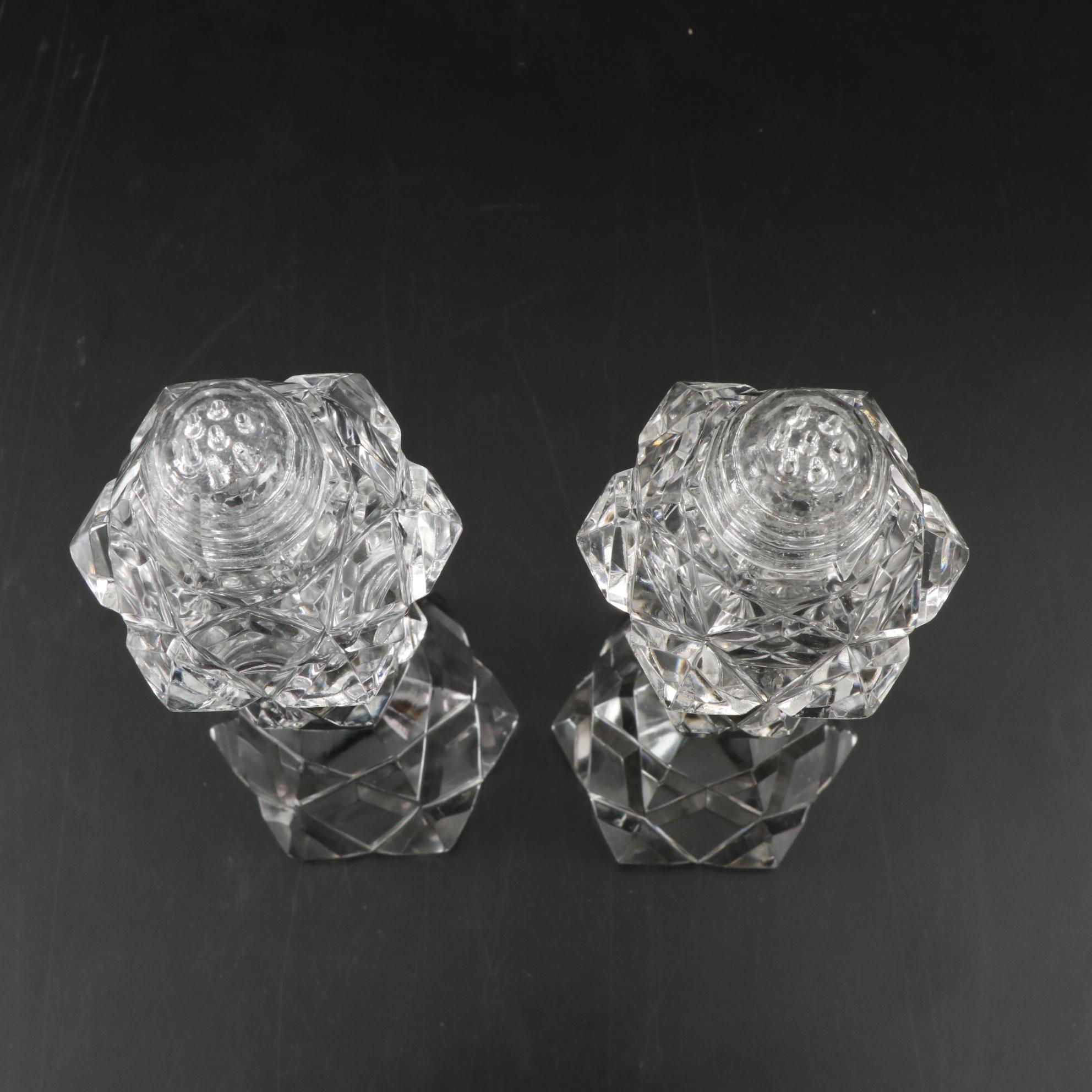 Royal Gallery Collections Lead Crystal Shelby Vase and Other Cut Glass Tableware