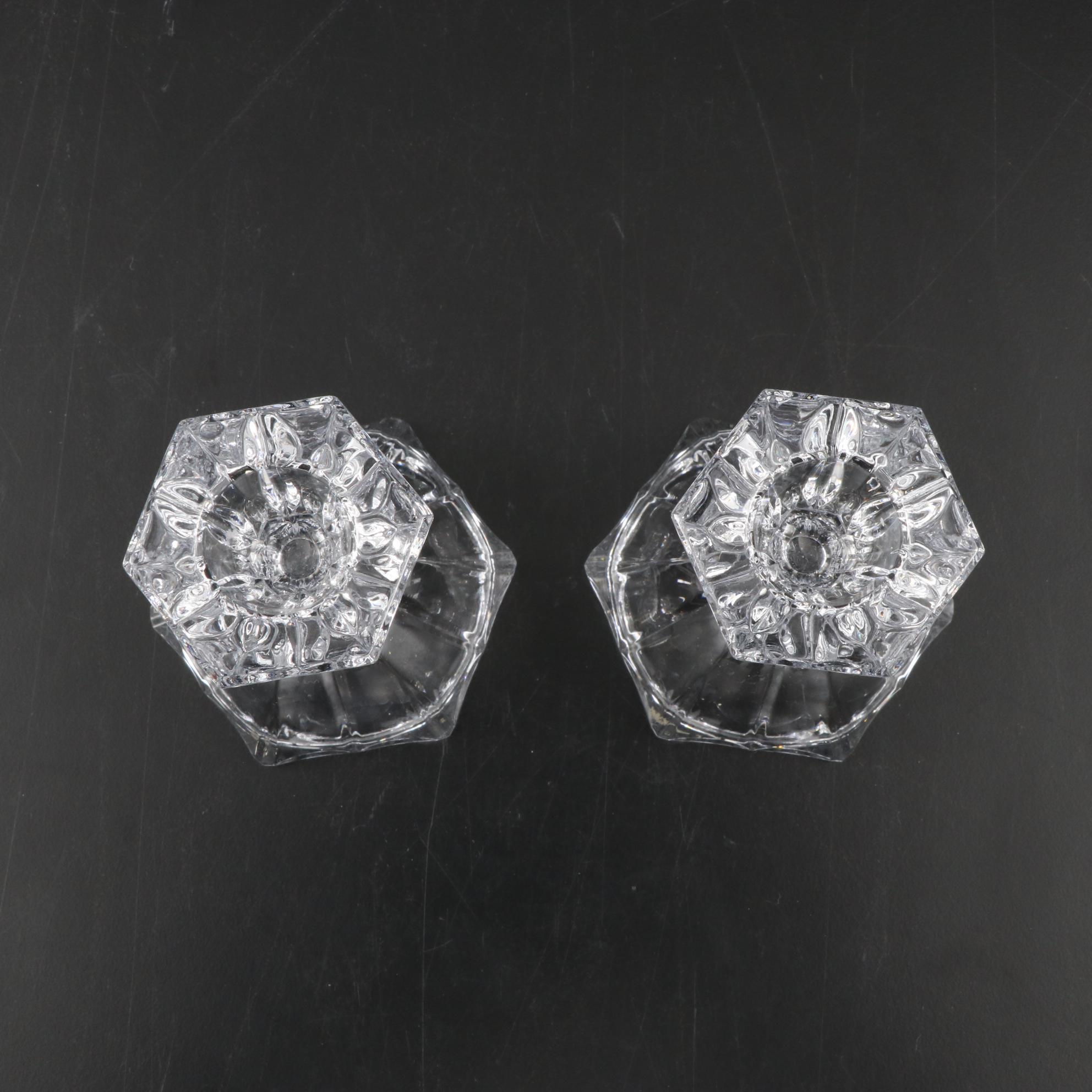 Royal Gallery Collections Lead Crystal Shelby Vase and Other Cut Glass Tableware