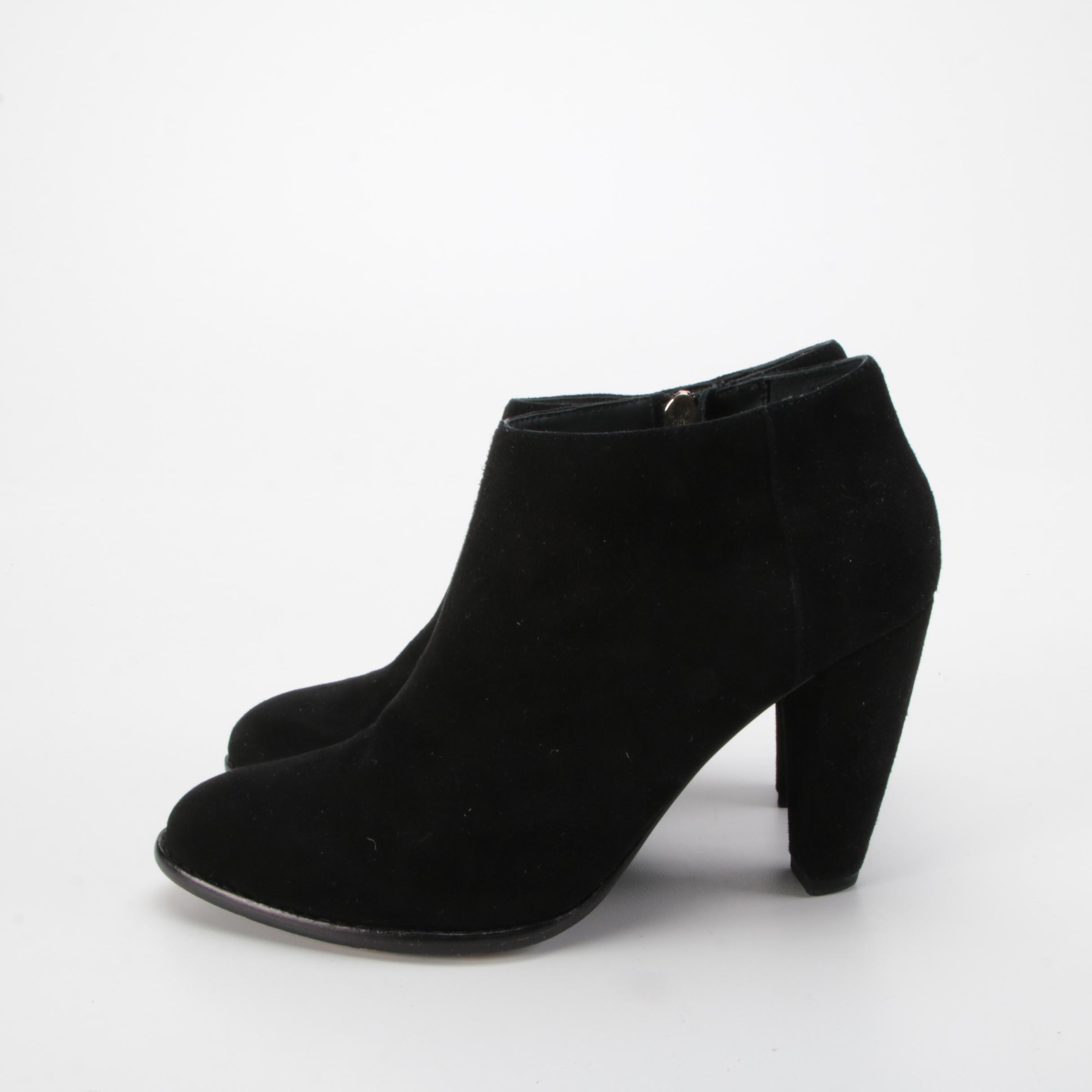 Elizabeth & James E-Shane Booties in Black Suede