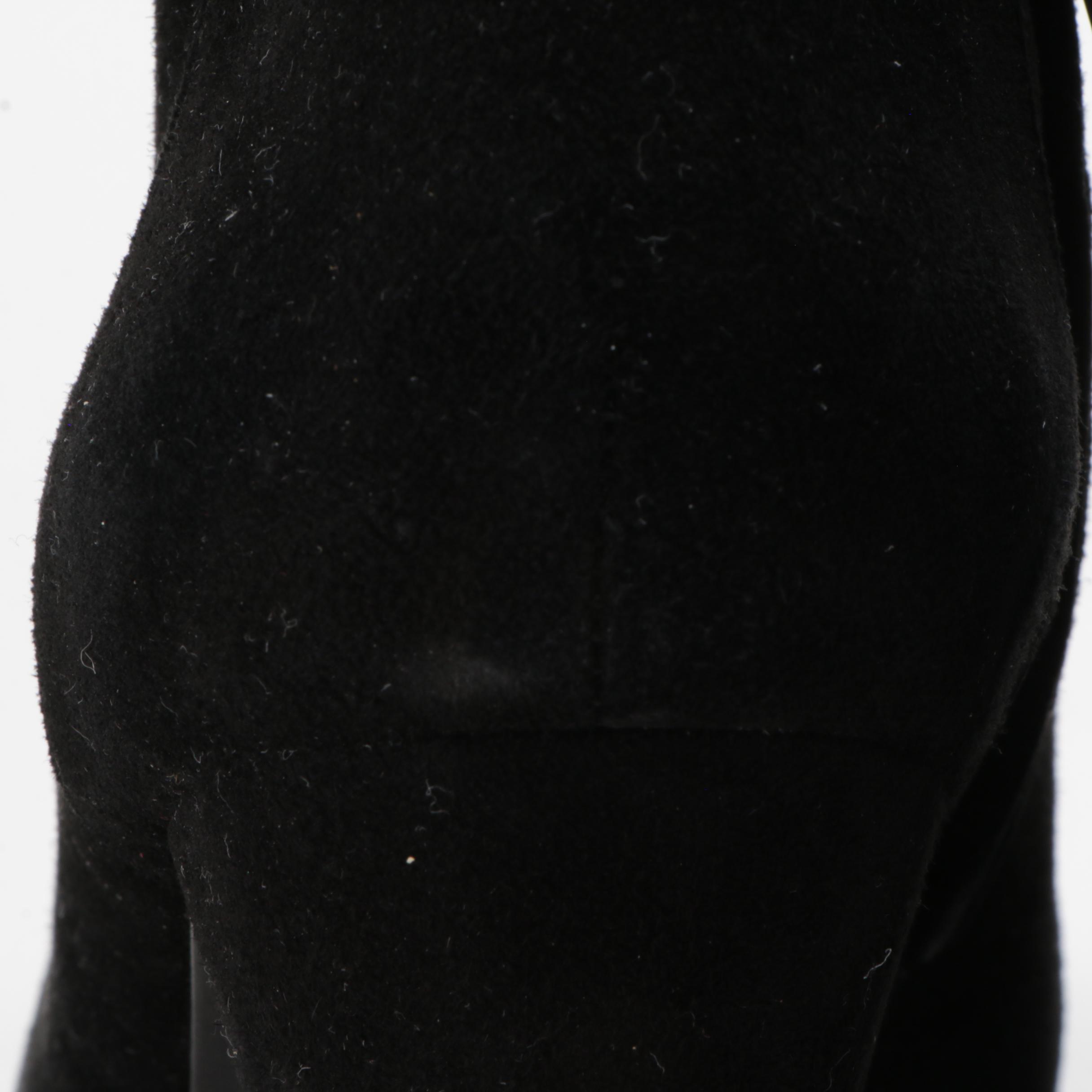 Elizabeth & James E-Shane Booties in Black Suede