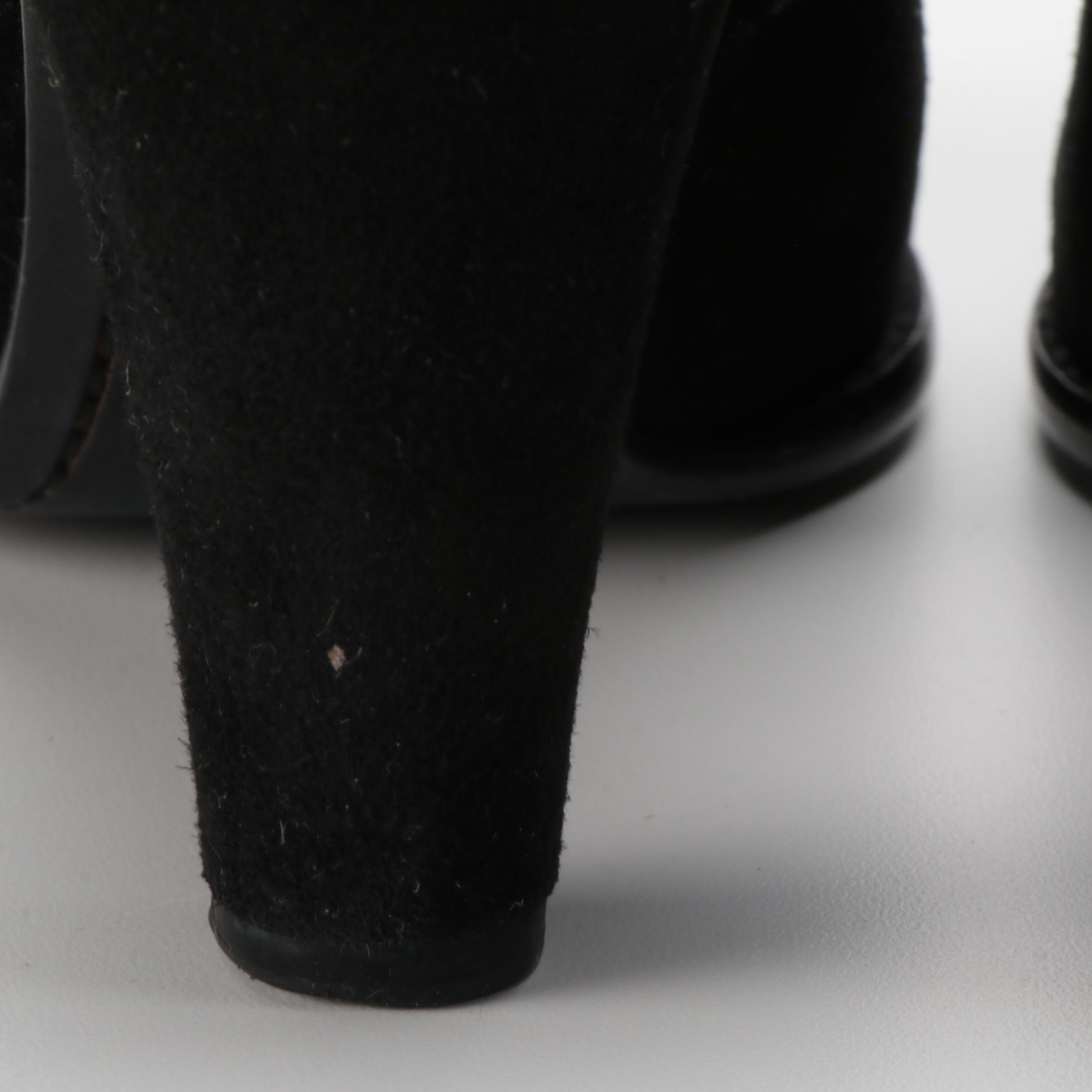 Elizabeth & James E-Shane Booties in Black Suede