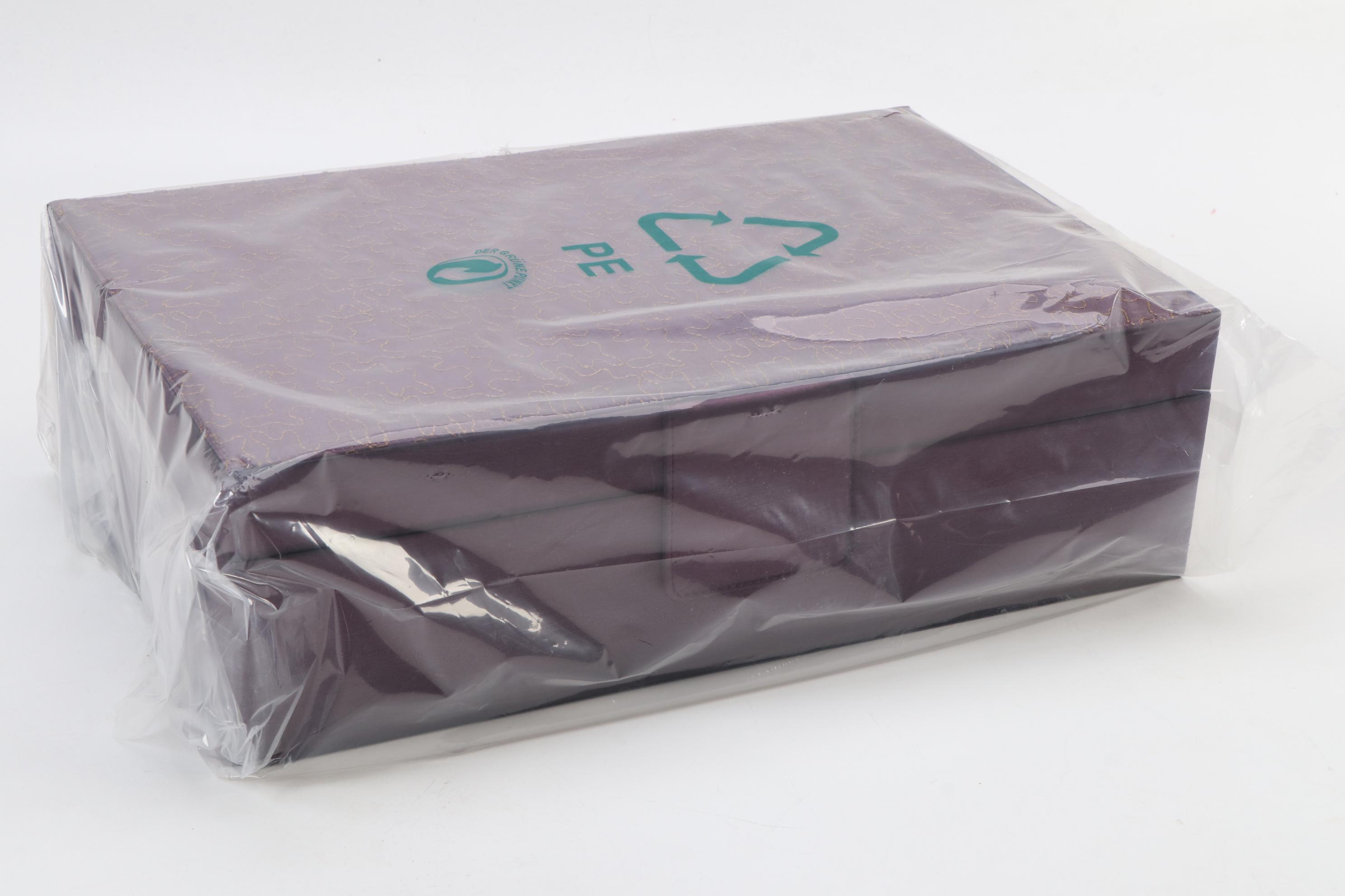 Rowallan Puzzle Motif Amethyst Polyester Jewelry Boxes