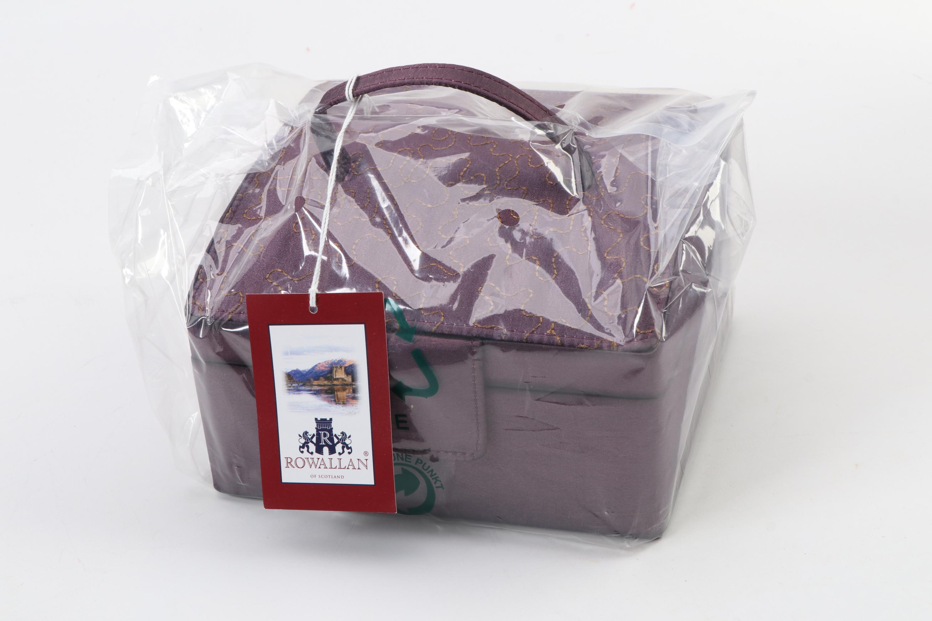 Rowallan Puzzle Motif Amethyst Polyester Jewelry Boxes
