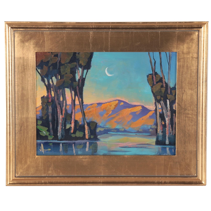 William Hawkins Landscape Oil Painting "Celestion," 2021