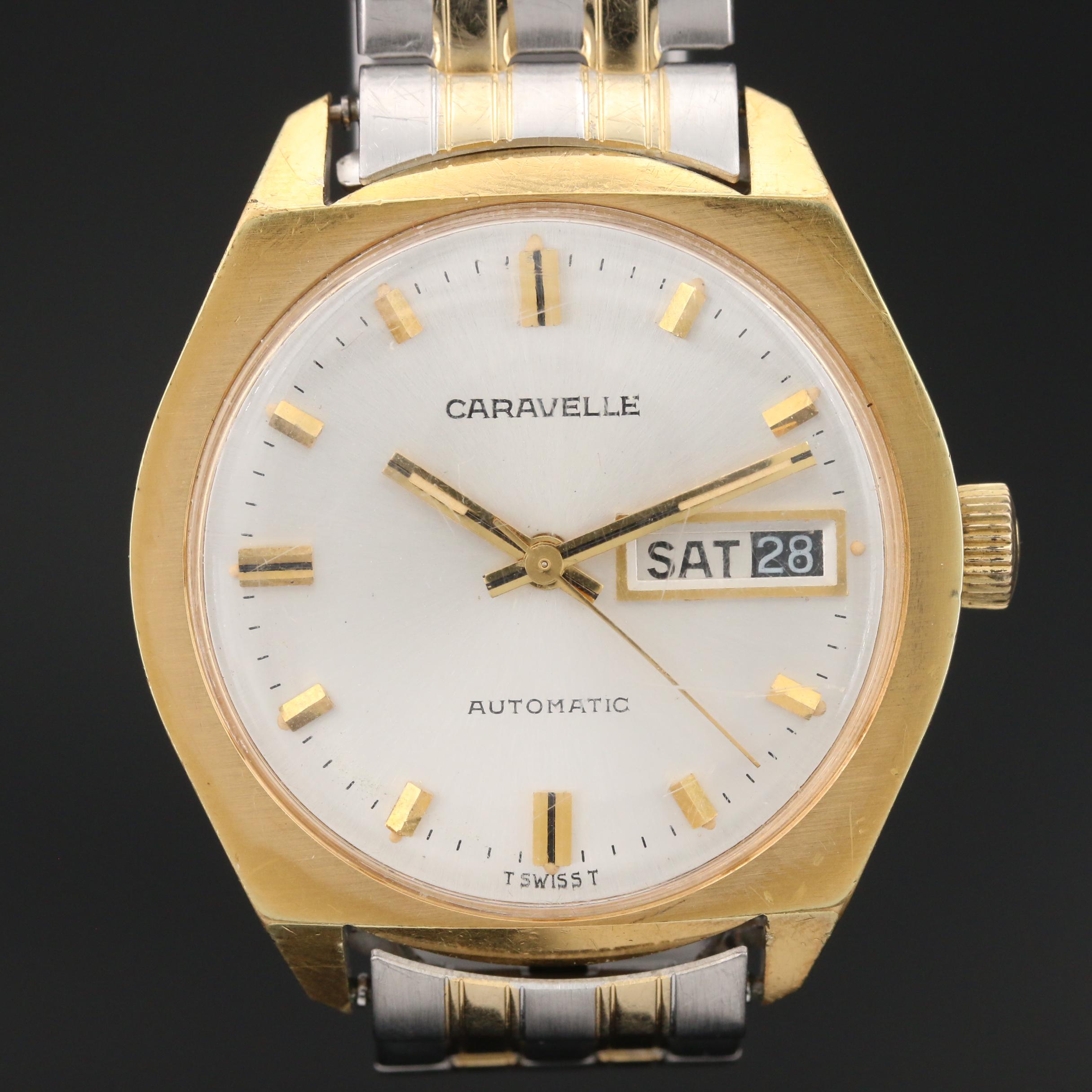 1958 Caravelle Day-Date Gold Tone Automatic Watch