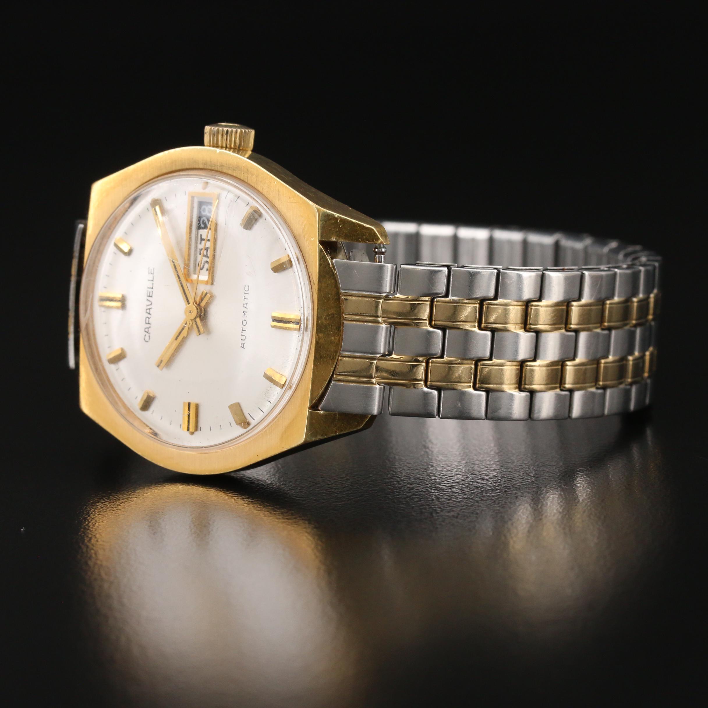 1958 Caravelle Day-Date Gold Tone Automatic Watch