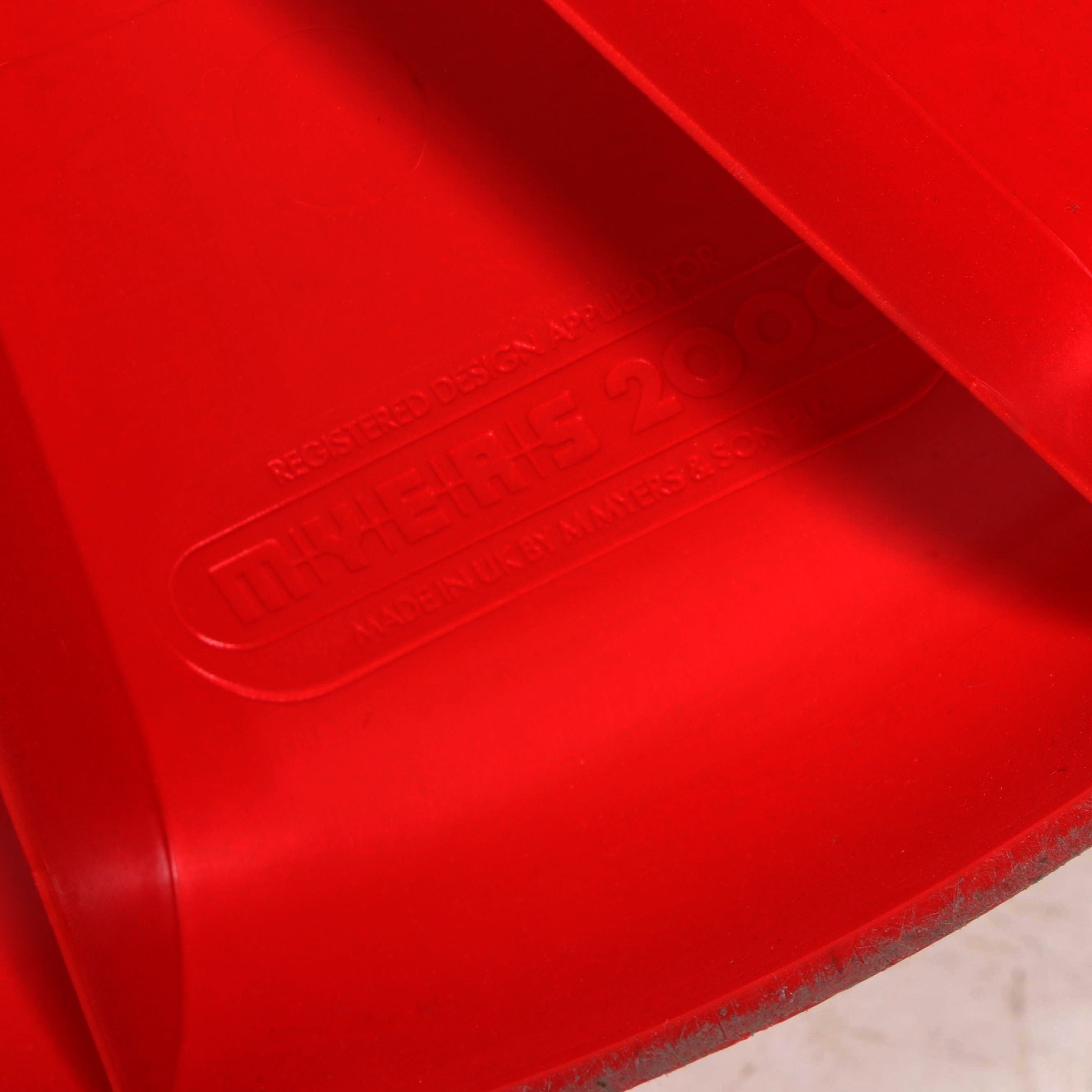 M. Myers & Son "Model 2000" Red Plastic Coat Rack, 1970s