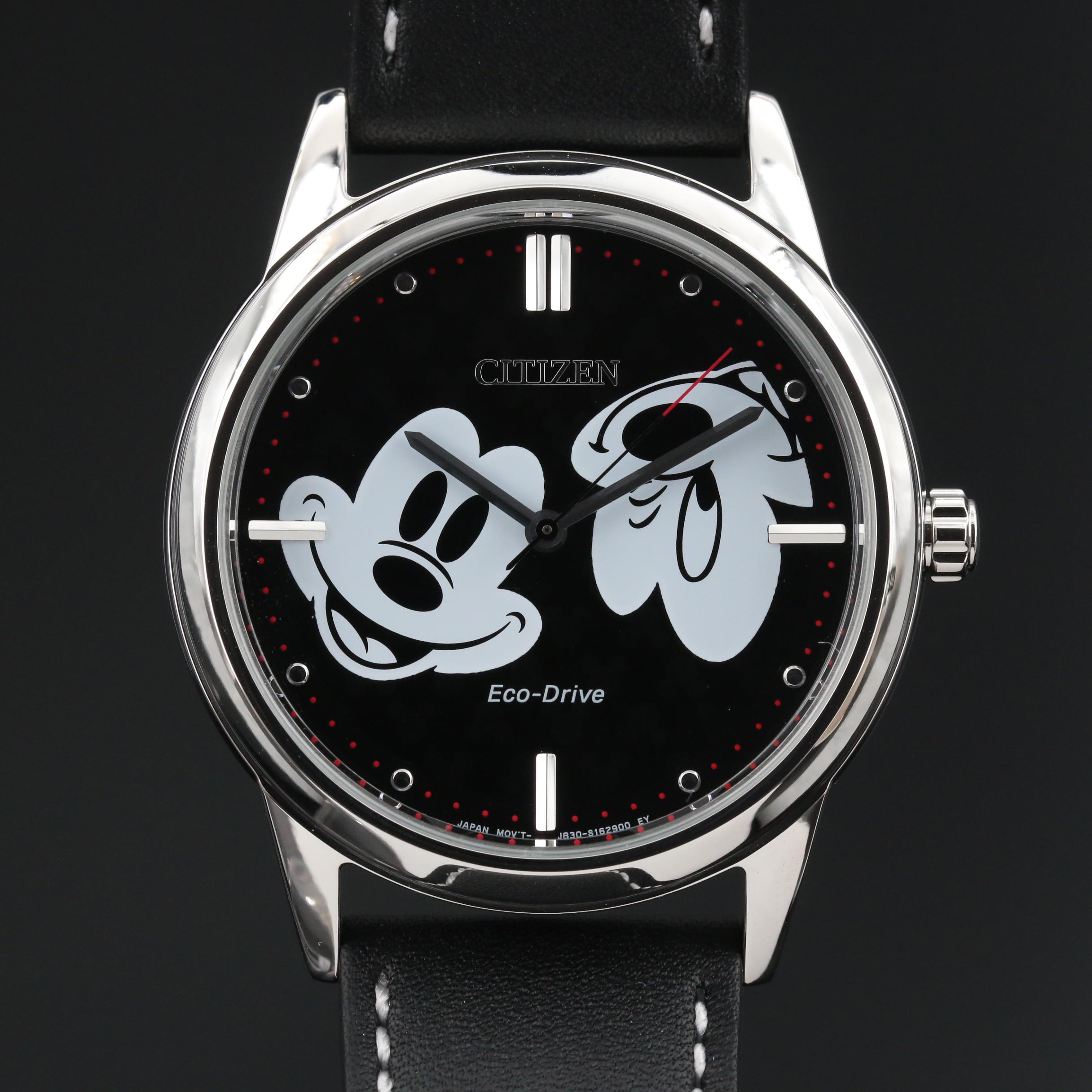 Citizen Eco-Drive Mickey Mouse Stainless Steel Watch