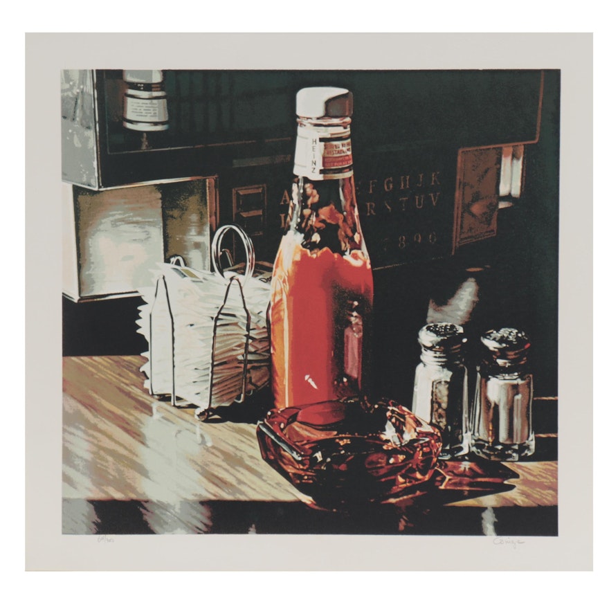 Ralph Goings Serigraph "Still Life With Sugars," 1981