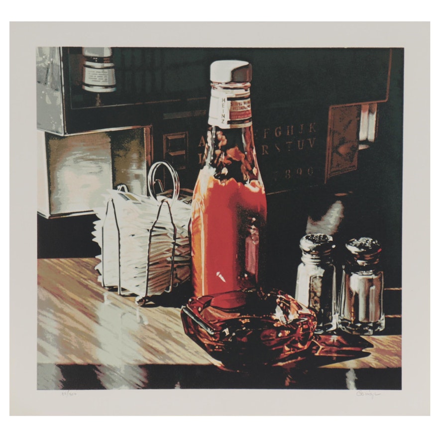 Ralph Goings Serigraph "Still Life With Sugars," 1981