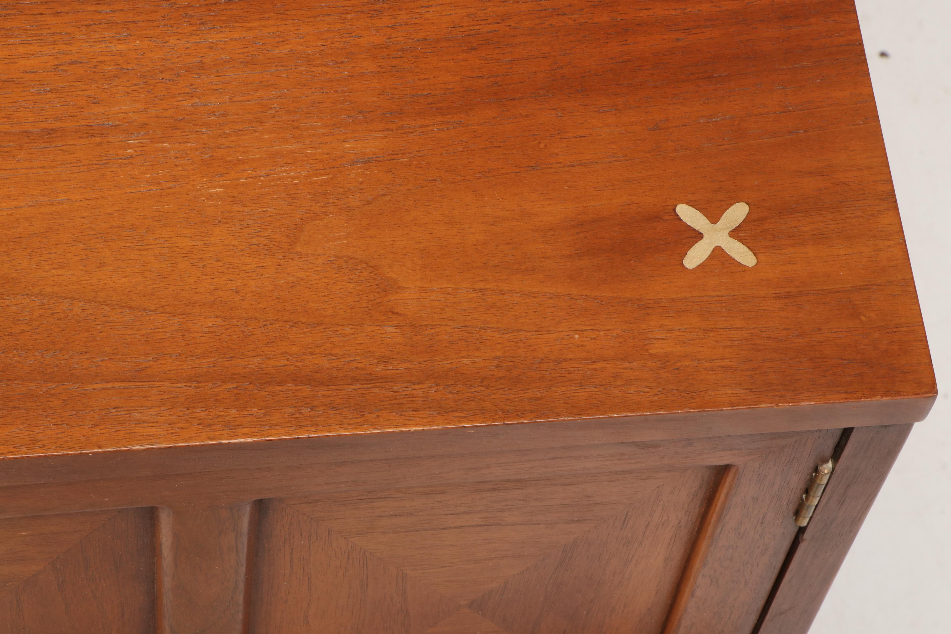 Merton Gershun for American of Martinsville Mid Century Modern Walnut High Chest