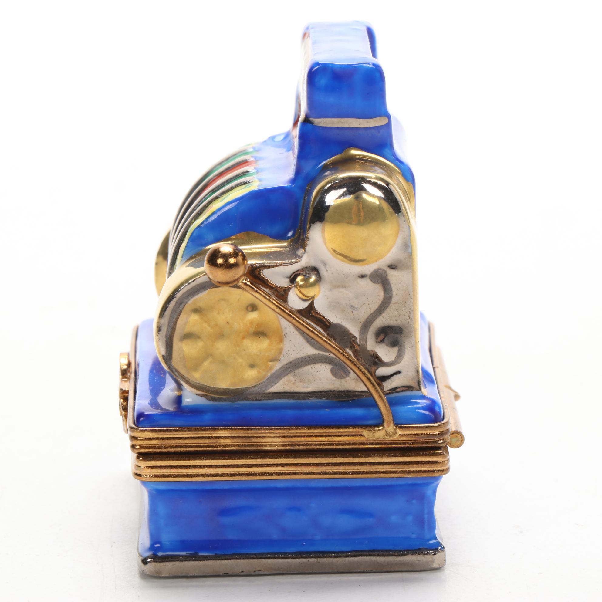 Hand-Painted Slot Machine Porcelain Limoges Box