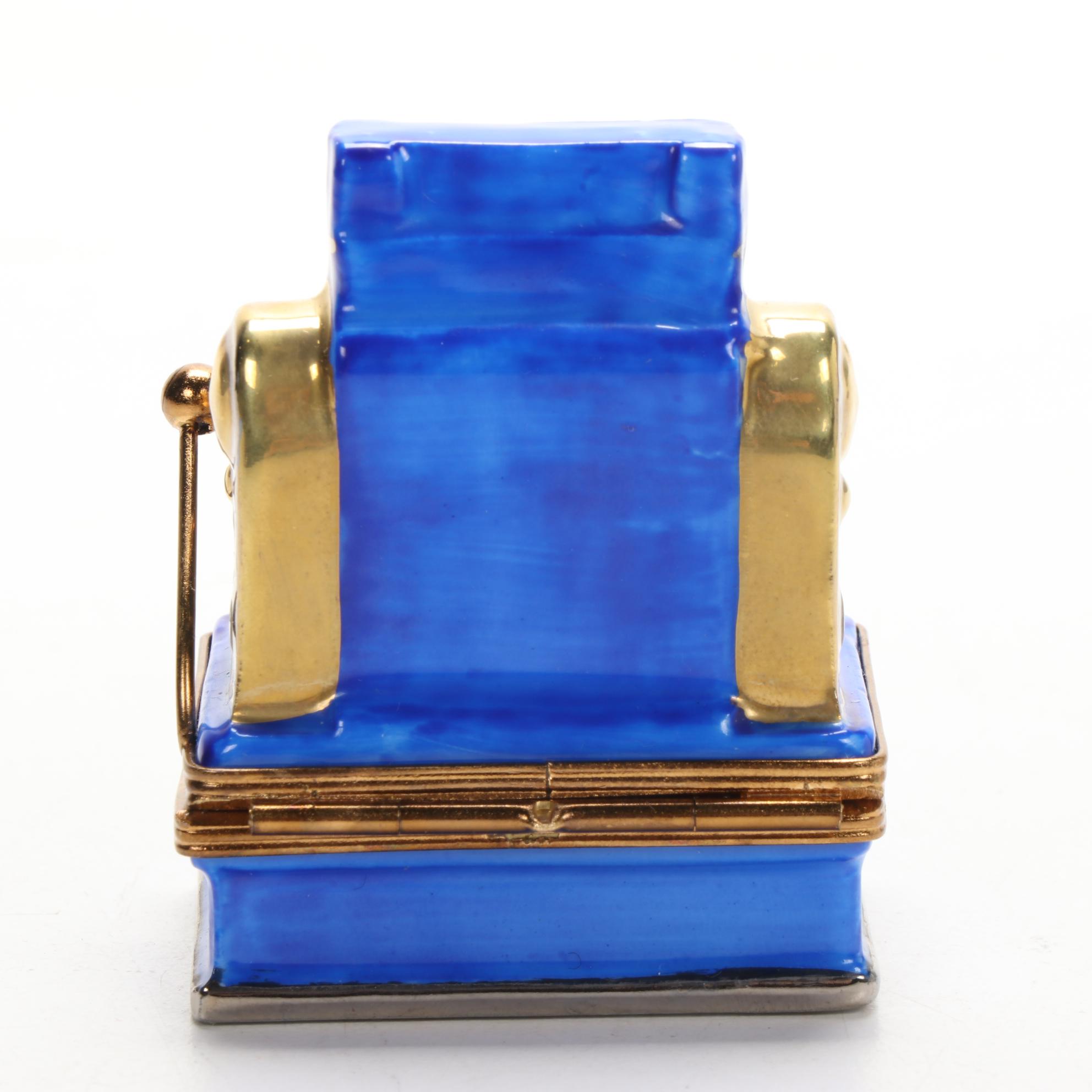 Hand-Painted Slot Machine Porcelain Limoges Box