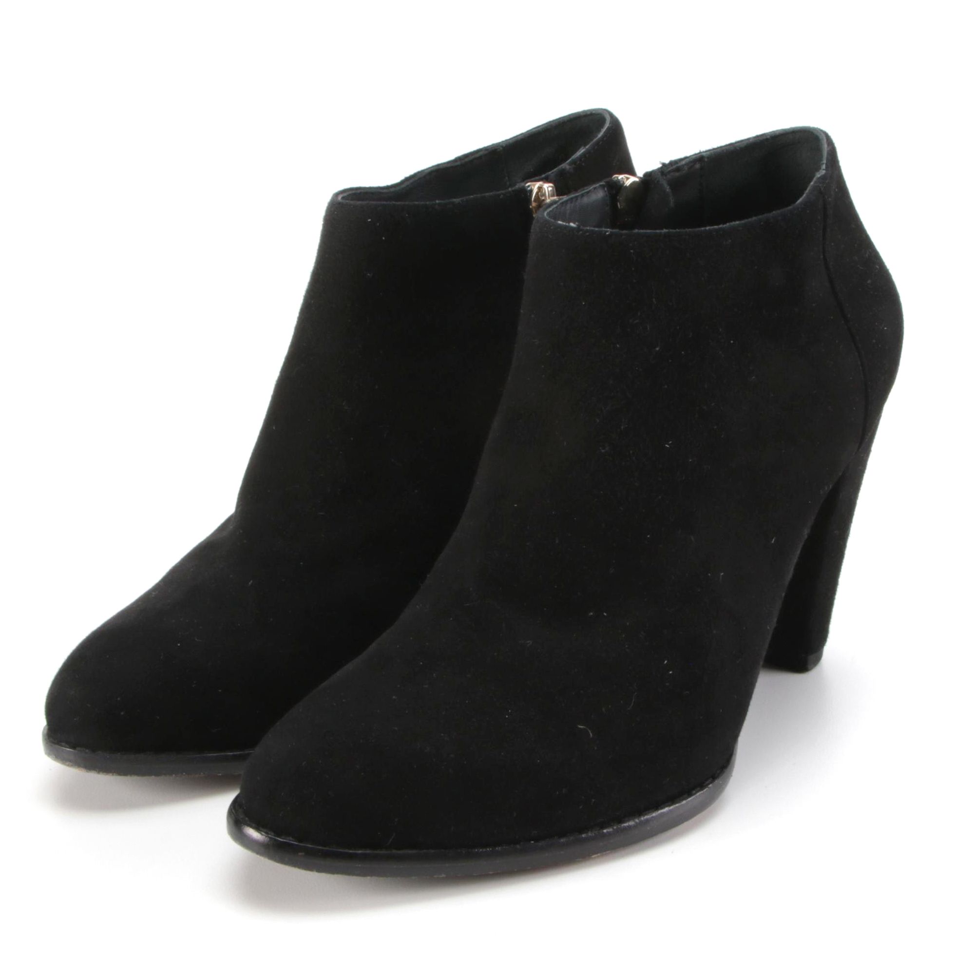 Elizabeth & James E-Shane Booties in Black Suede