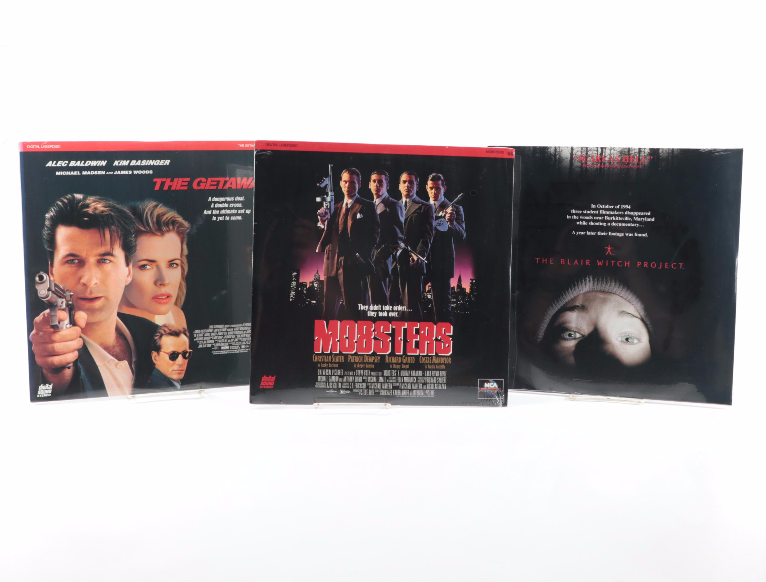 Laser Video Discs "The Blair Witch Project", "Mobsters" ,"The Getaway" and More