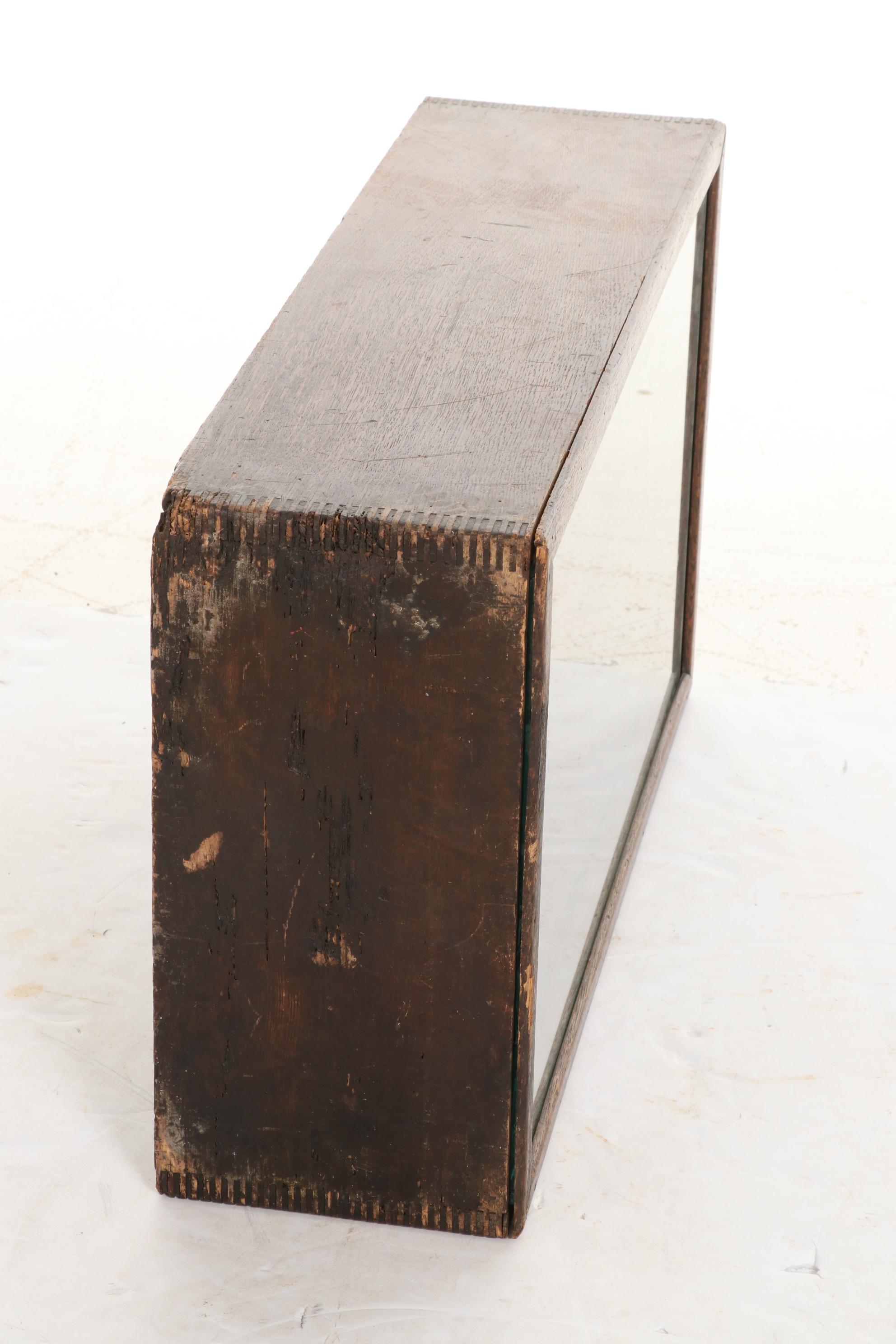 The Dean Electric Company Harmonic Converter Oak and Glass Case, Early 20th C.