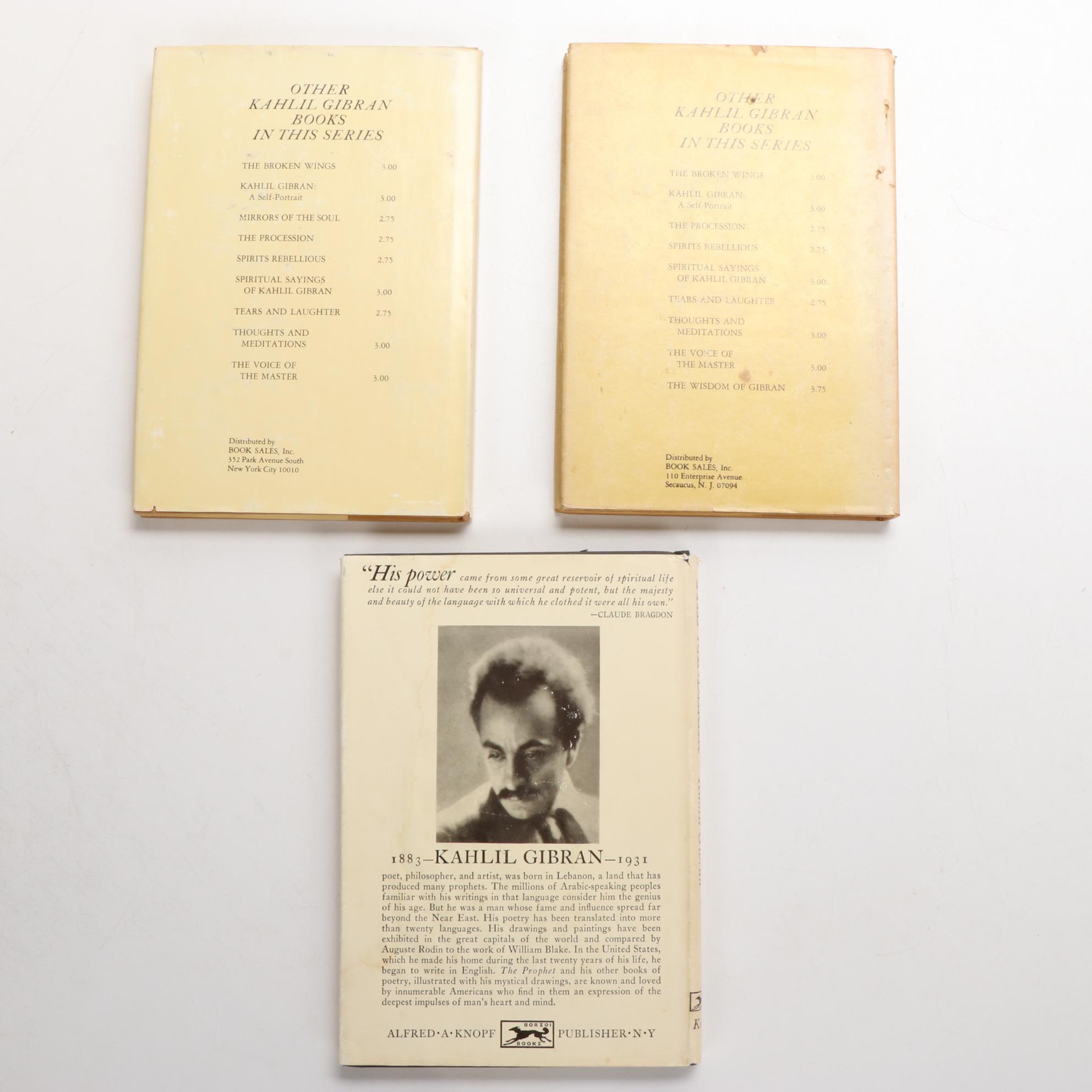 Kahlil Gibran Poetry Books with Italian Terre d'Umbria Baking Dish and Figurine